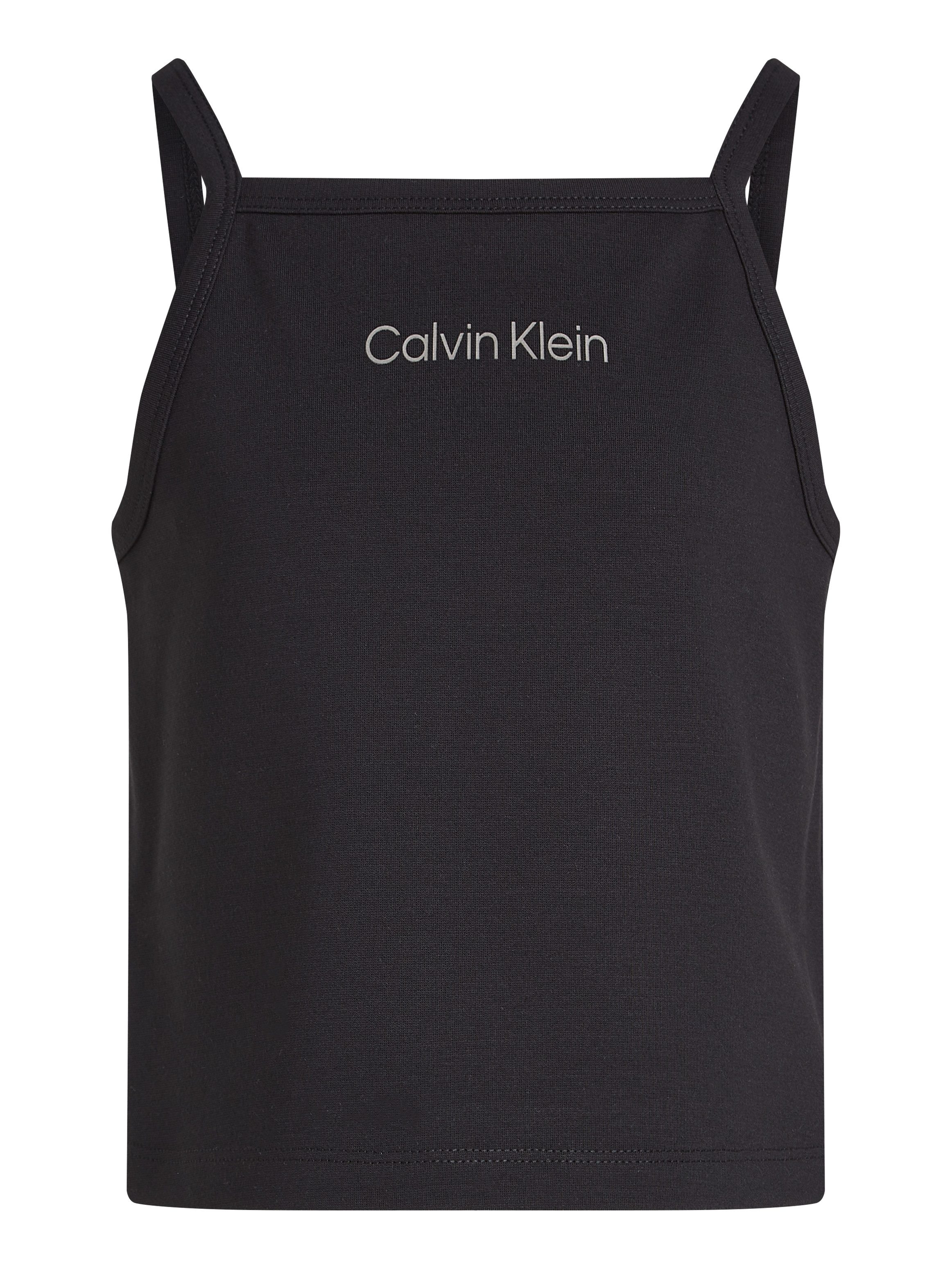 Calvin Klein T-shirt PUNTO STRAP TOP met een logo-opschrift