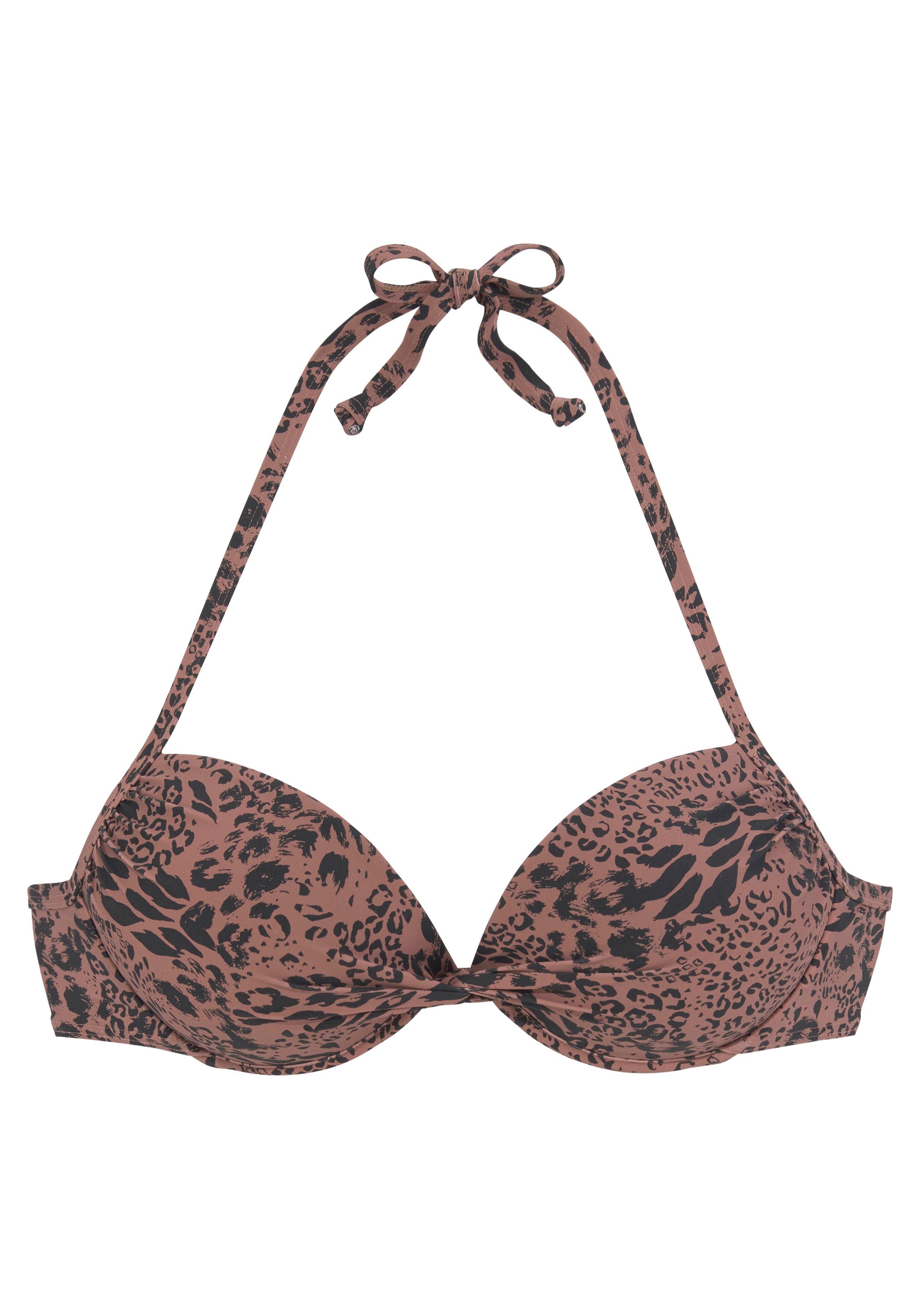 Lascana Push-upbikinitop ASHA in animaldesign