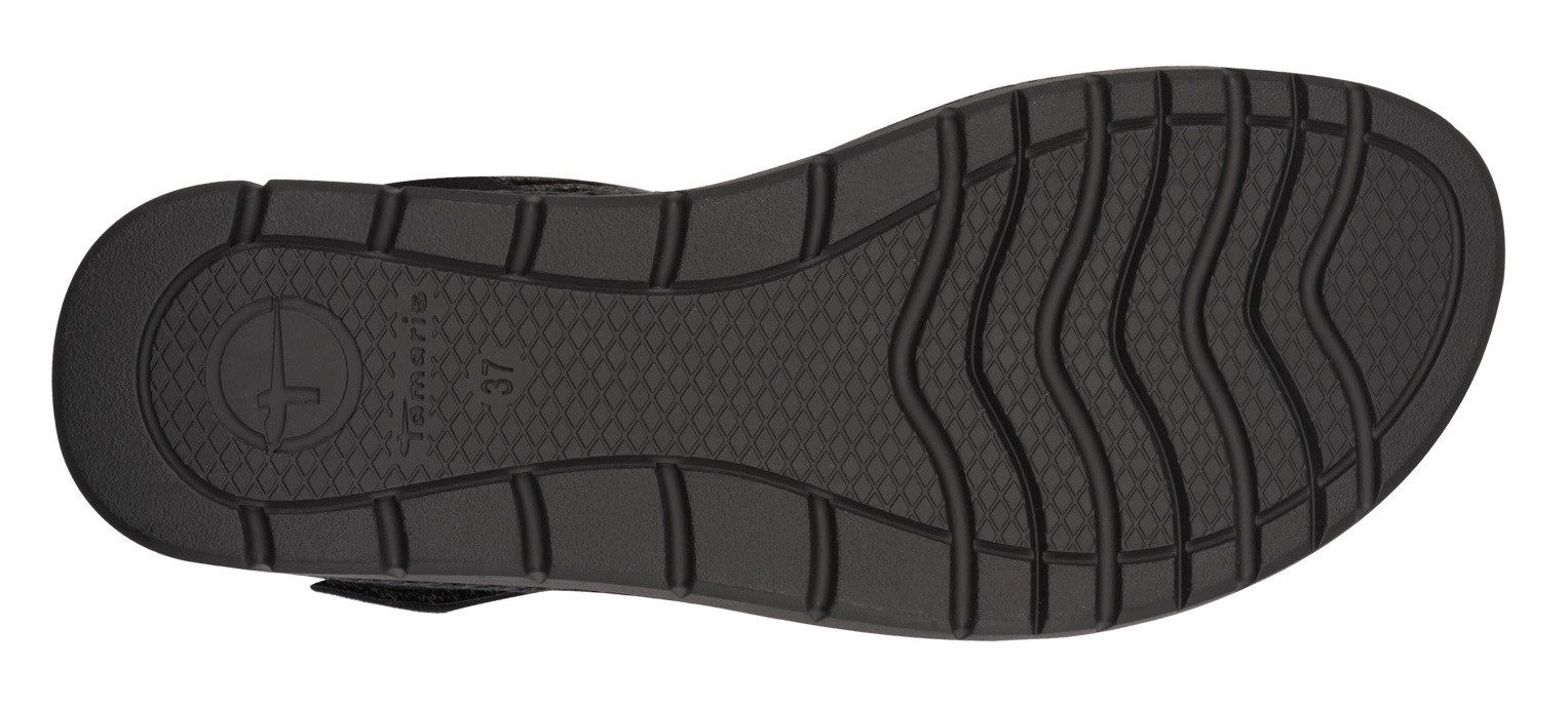 Tamaris Sleehaksandaaltjes , zomerschoen, sandaal, plateauhak, met klittenbandsluiting