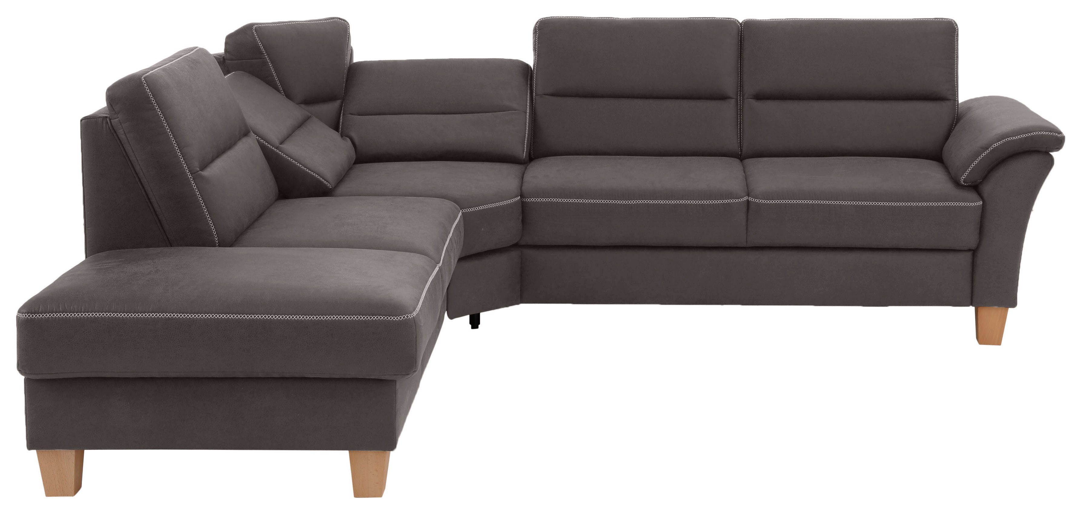 Home affaire Hoekbank Soleo L-model comfortabel door trapezehoek met relaxfunctie, ook met slaapfunctie
