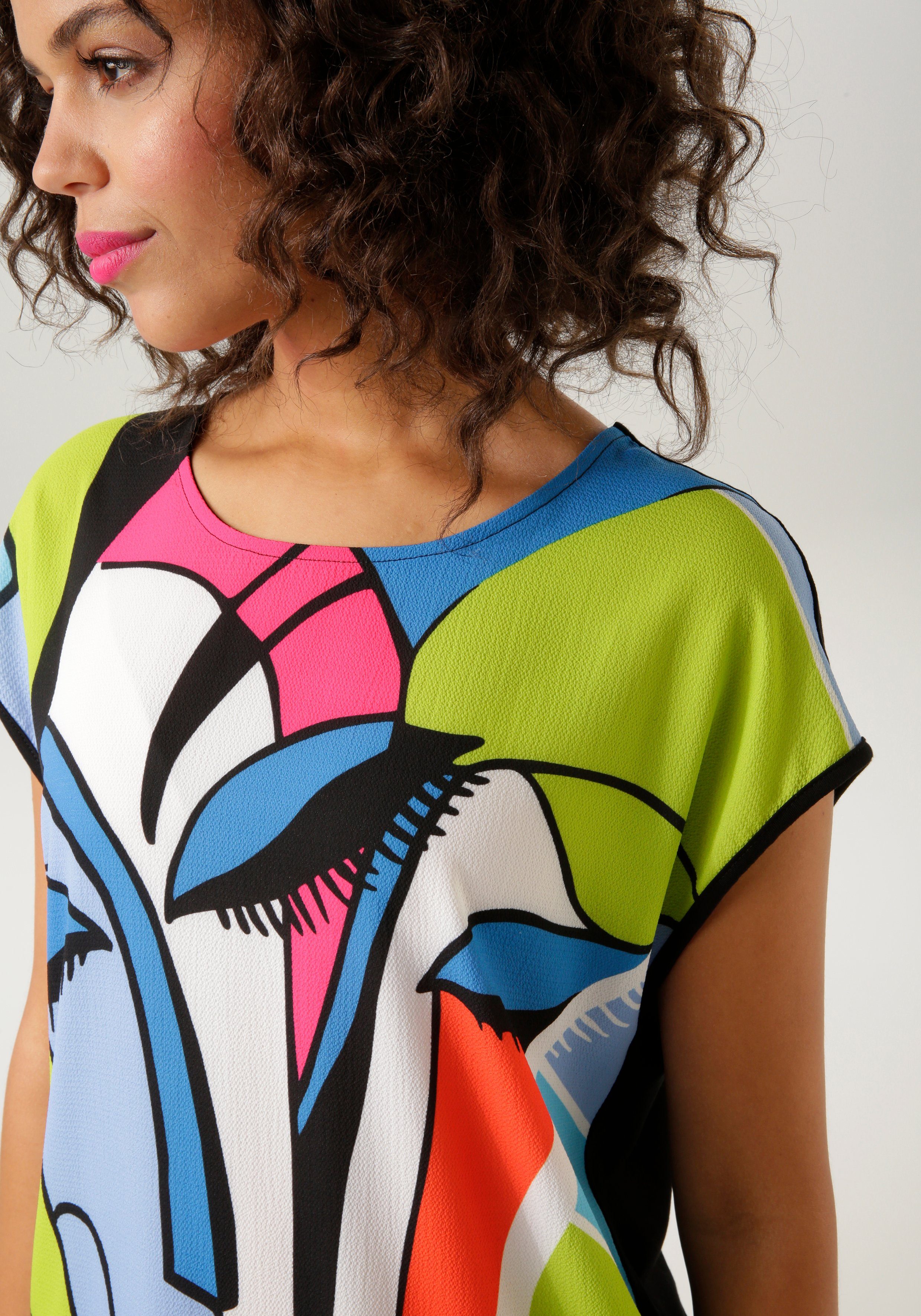 Aniston CASUAL Shirtblouse met kunstzinnig gezicht bedrukt