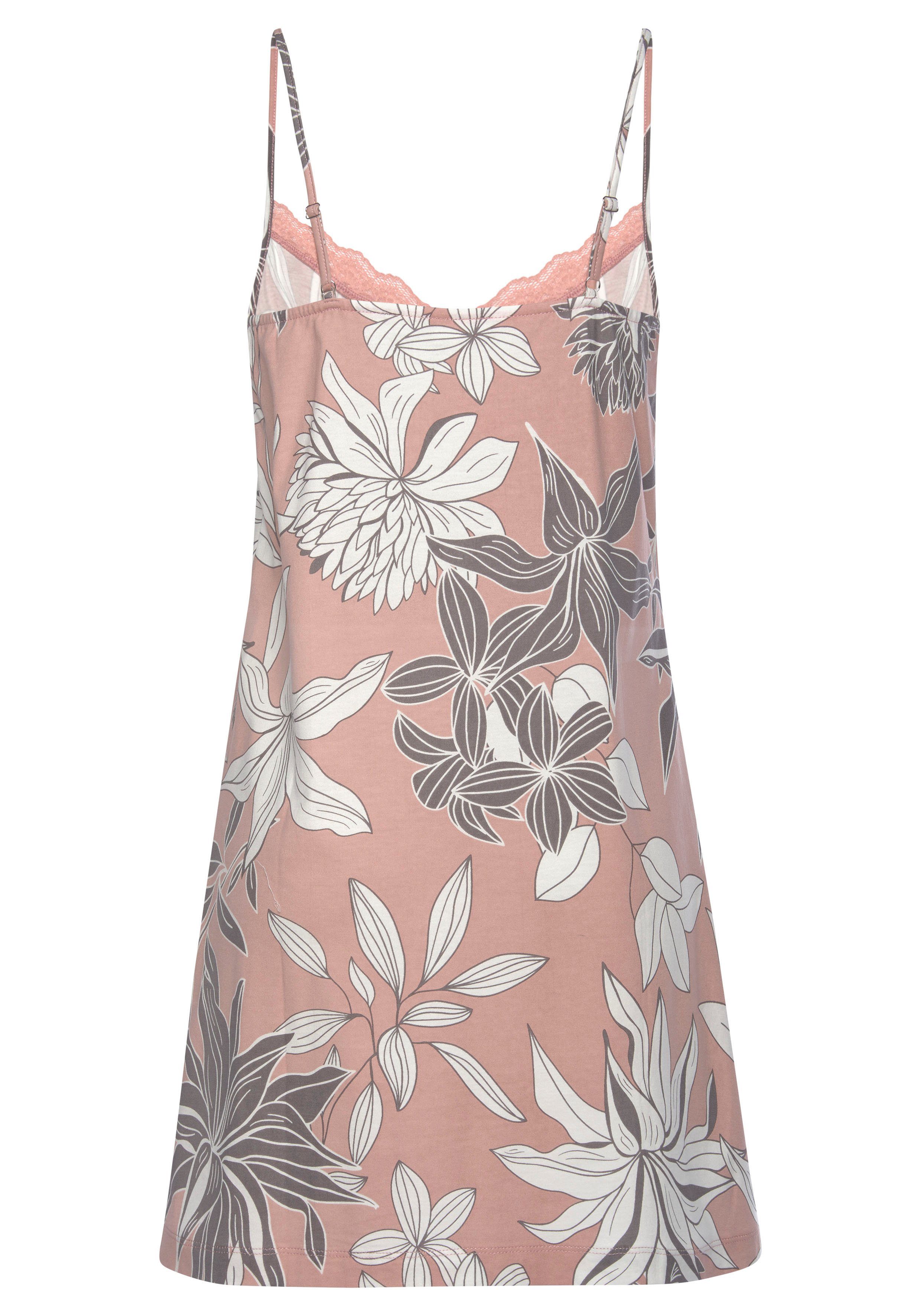 Lascana Negligé met bloemenprint