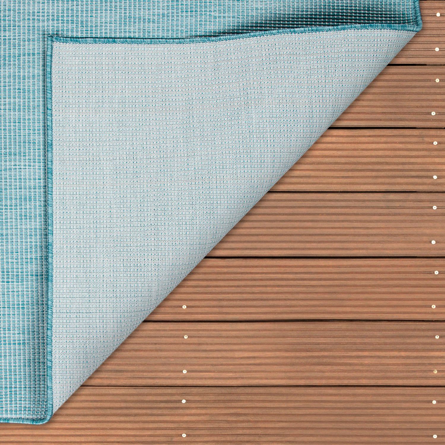 Paco Home Vloerkleed Sonset Platweefsel, mêlee, geschikt voor binnen en buiten, woonkamer