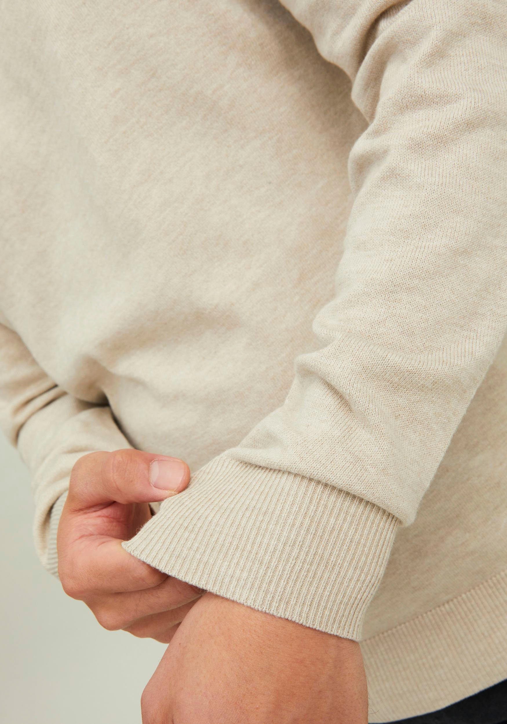Jack & Jones Trui met ronde hals EMIL KNIT HALF ZIP