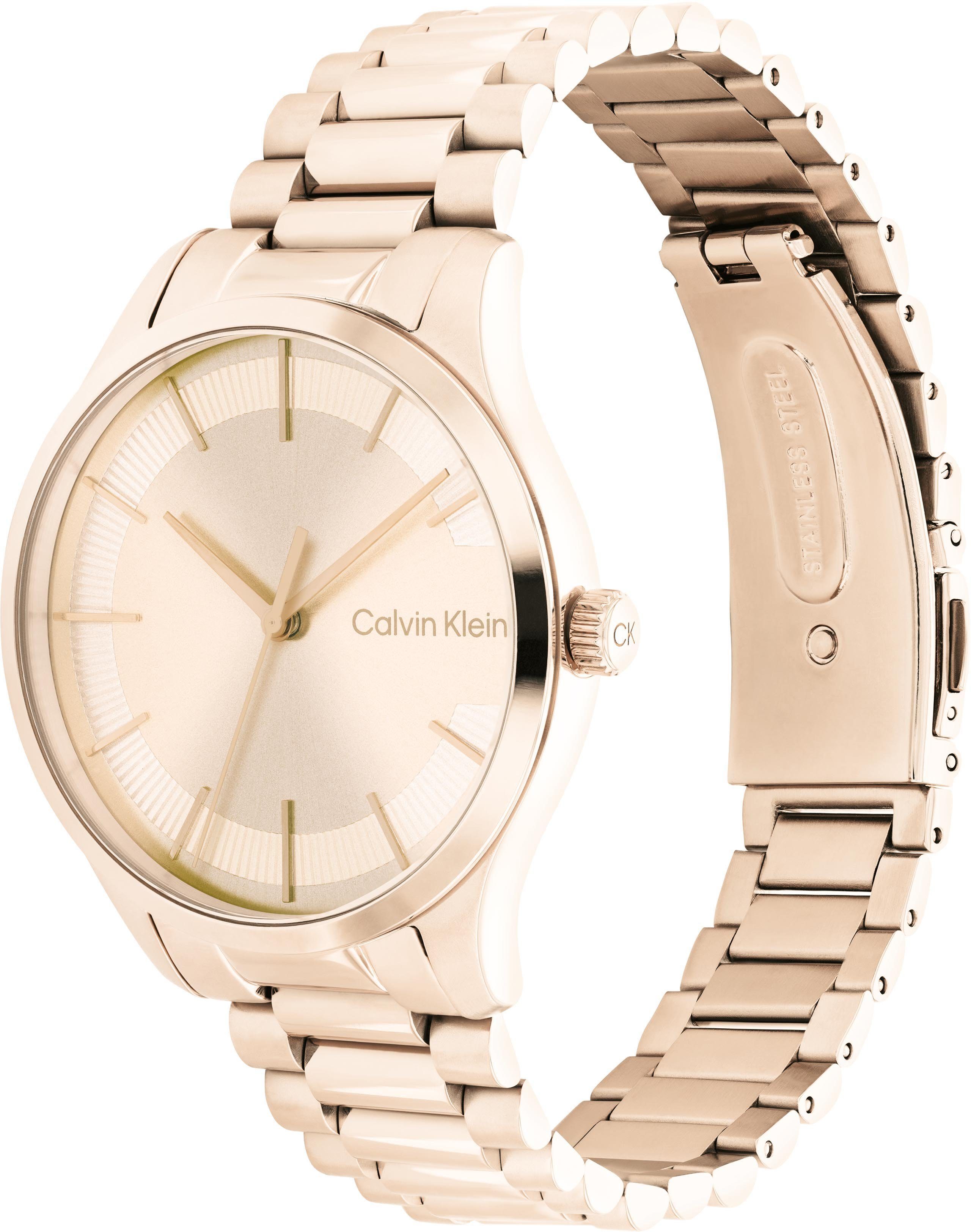 Calvin Klein Kwartshorloge Iconic Bracelet 35mm, 25200042 Polshorloge, dameshorloge, mineraalglas, roestvrijstalen armband