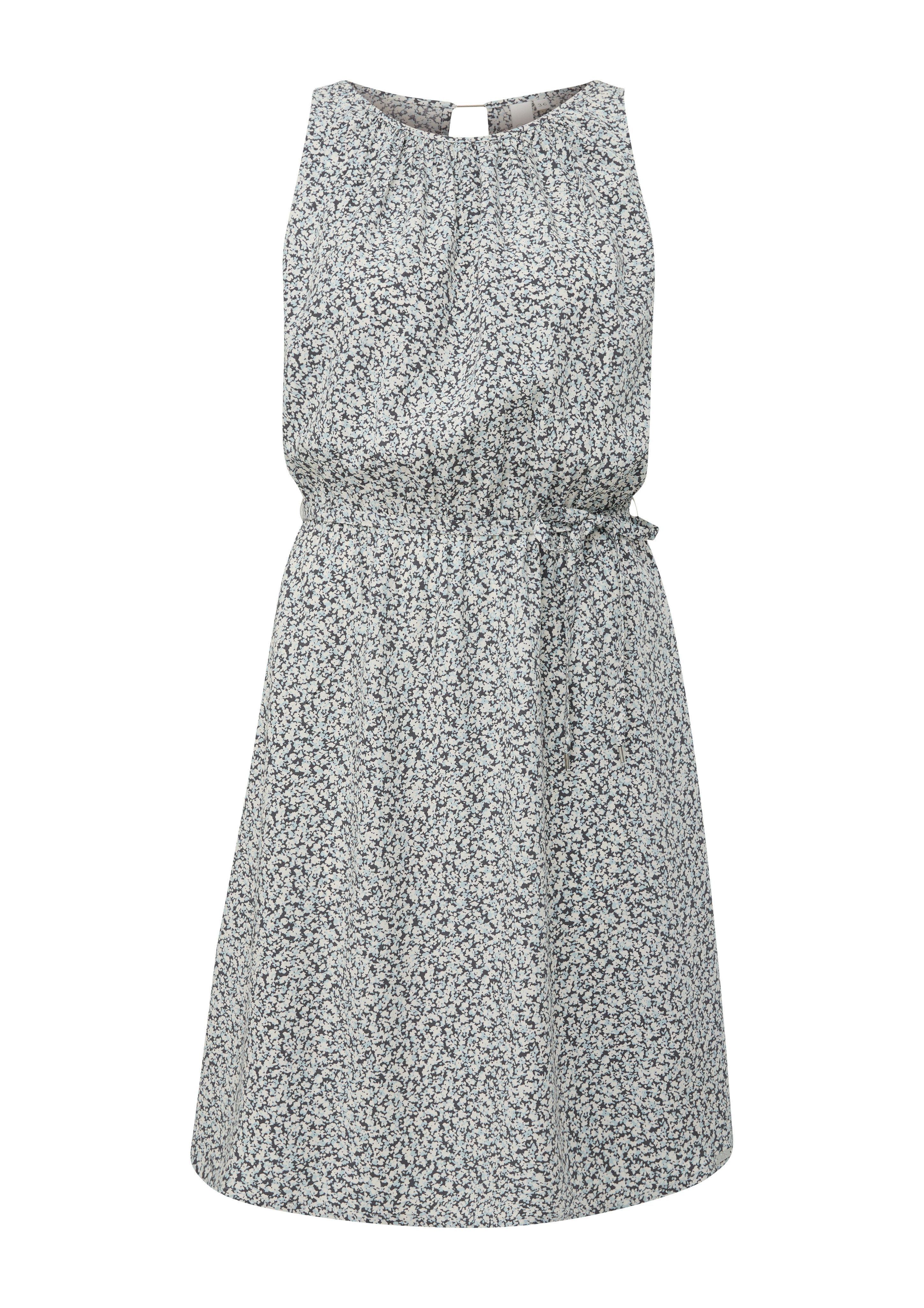 Q S designed by Midi-jurk met cut-out en minimal print