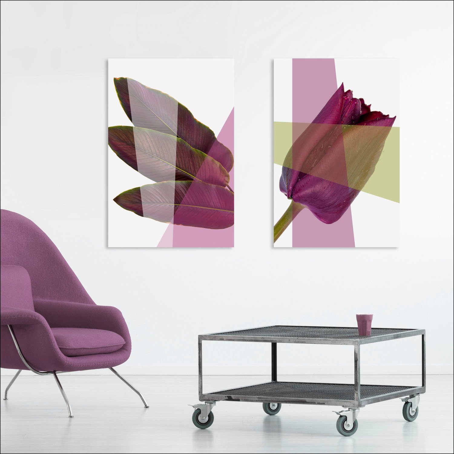 queence Artprint op acrylglas Bloem Fine Art-print in galeriekwaliteit