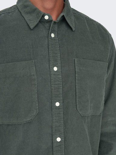 ONLY & SONS Overhemd met lange mouwen OS ONSALP RLX 2PKT WASHD COR