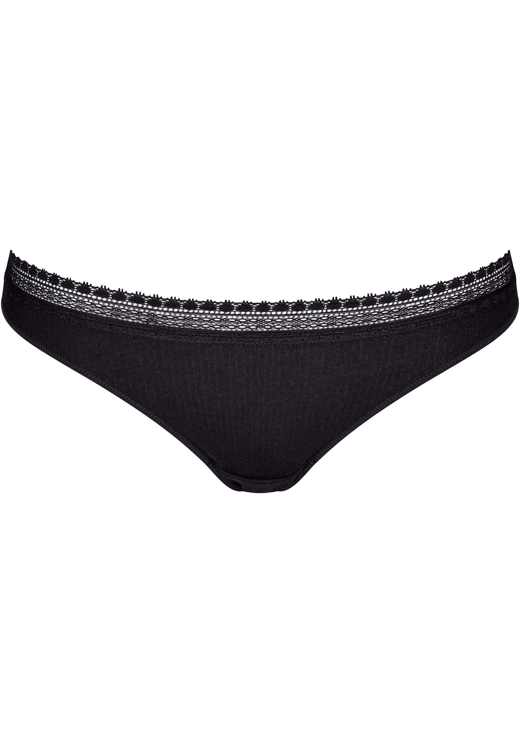 Sloggi Slip GO Ribbed R Brazil C2P zachte ribstof met kantafwerking (2 stuks Set van 2)