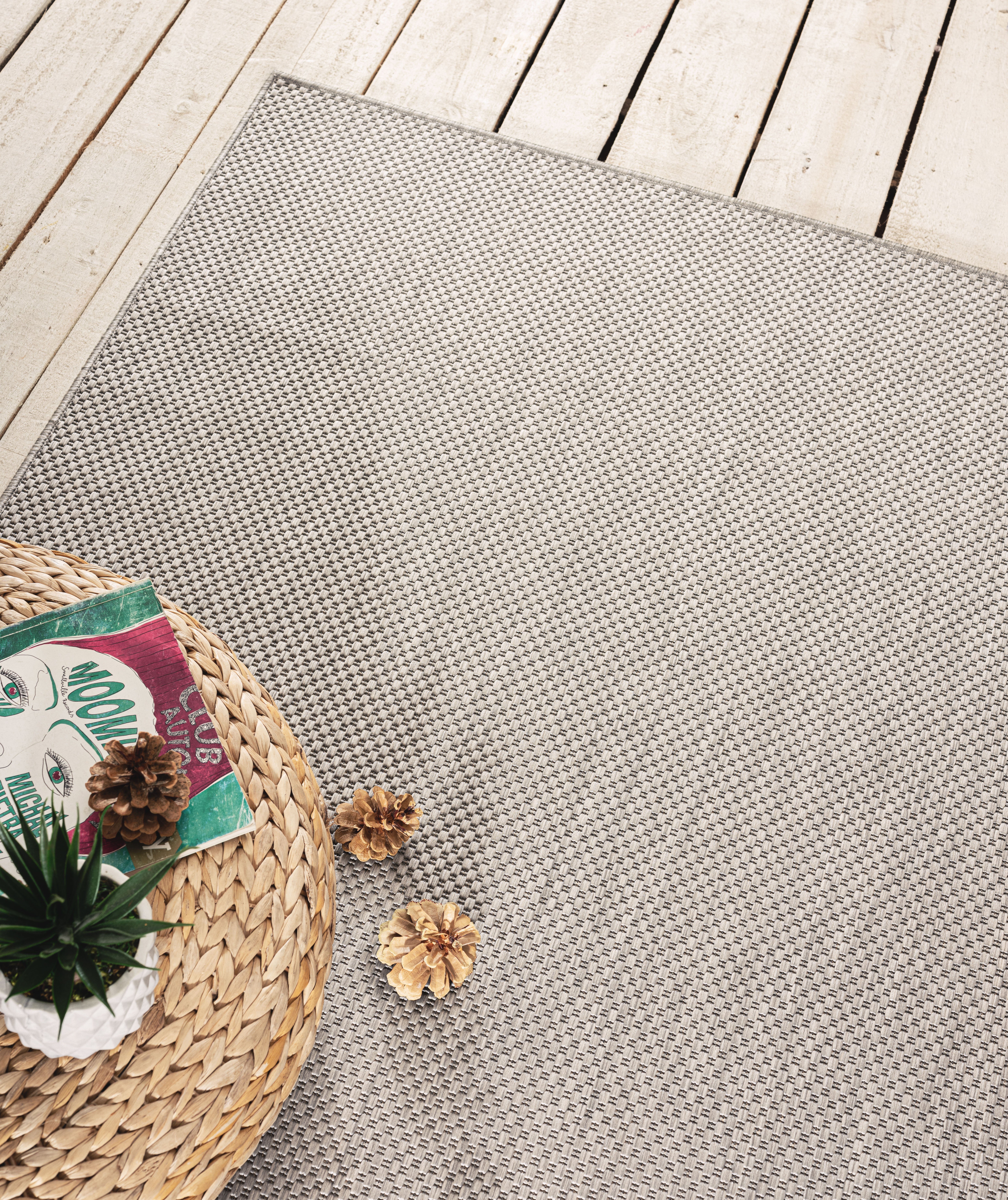 my home Vloerkleed Saylor Geschikt voor binnen en buiten, sisal-look, weerbestendig & uv-bestendig