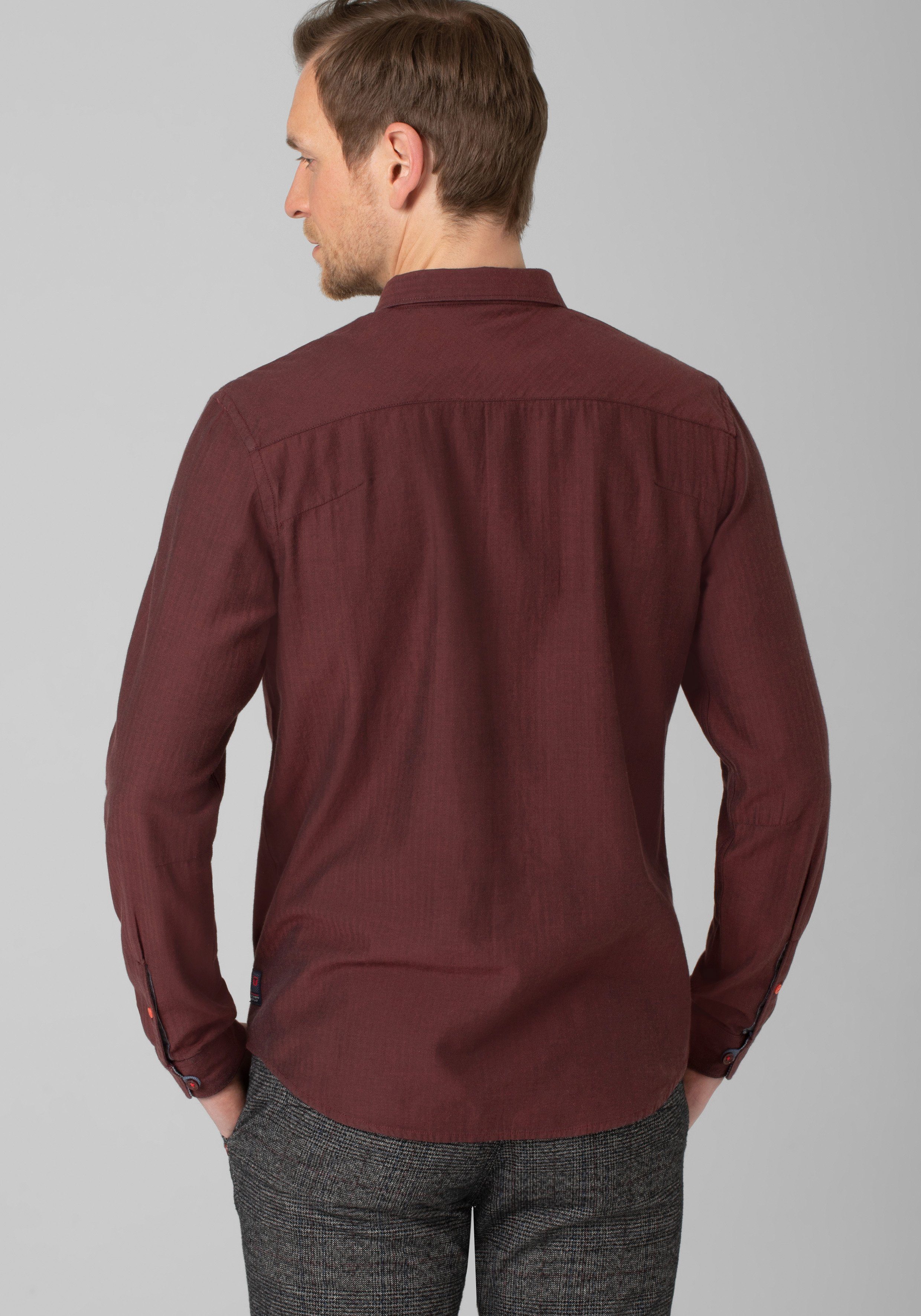 TIMEZONE Overhemd met lange mouwen Micro Pattern Shirt