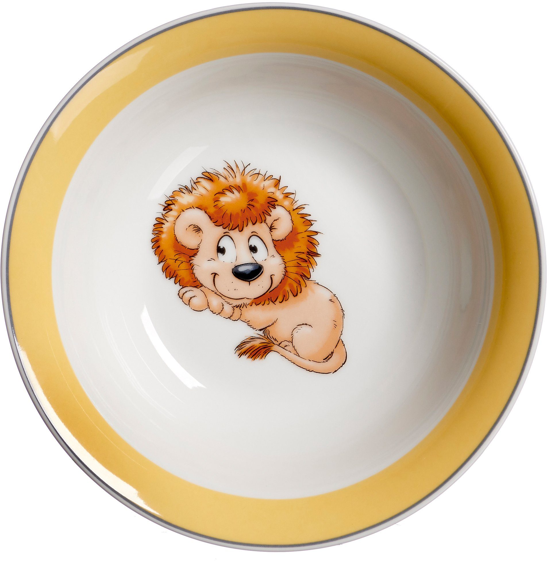 Ritzenhoff & Breker Kinderservies-set Happy Zoo, Leo met leeuwendecor, 3 delen, voor 1 persoon (set, 3-delig)