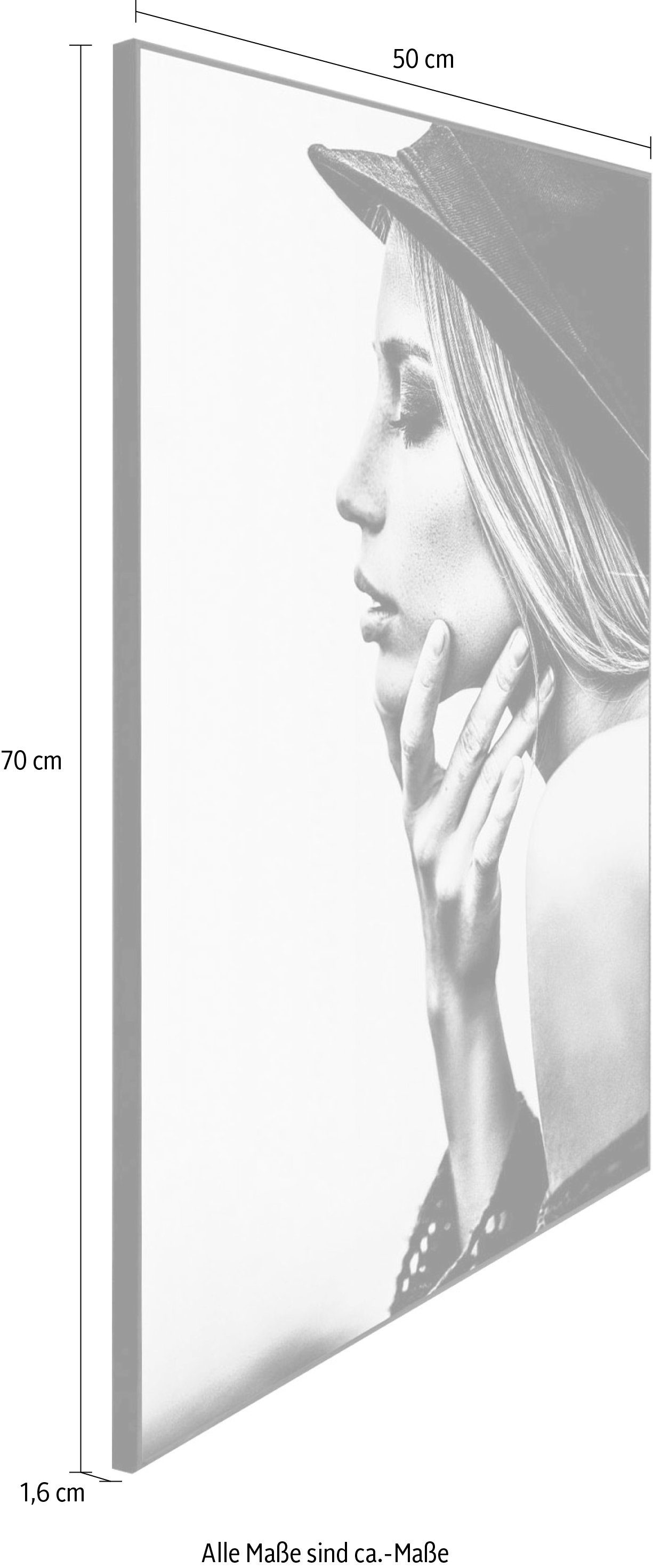 Reinders! Artprint Slim Frame Black 50x70 Female Profile