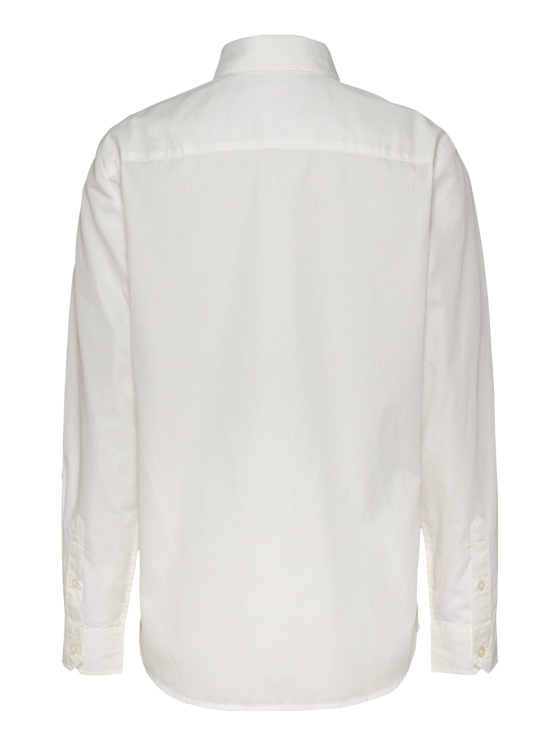TOMMY JEANS Overhemdblouse TJW REG PINSTRIPE POPLIN SHIRT met naaldstrepen, logoborduring
