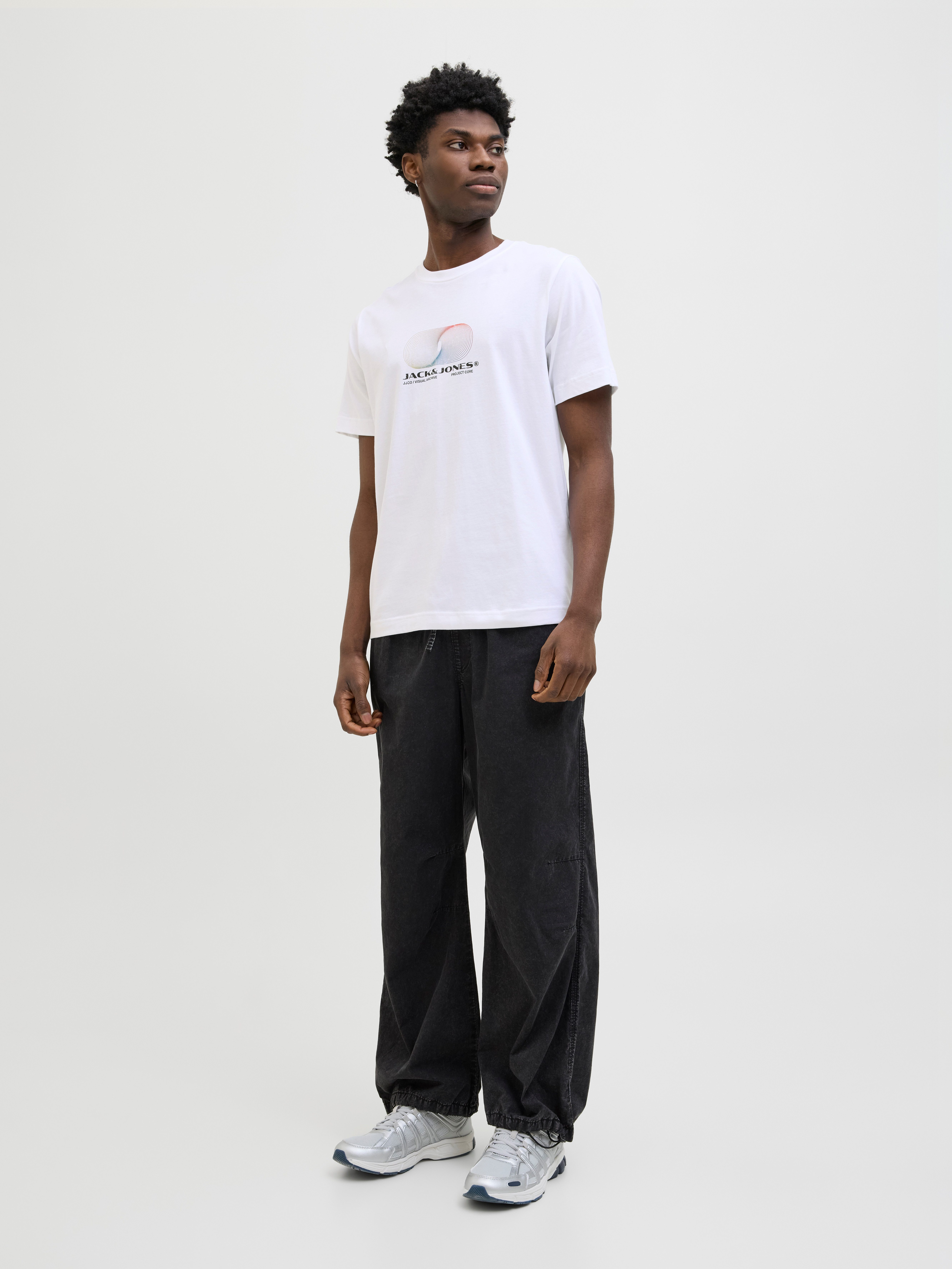 Jack & Jones Shirt met print JCOCALMA TEE SS CREW NECK FST