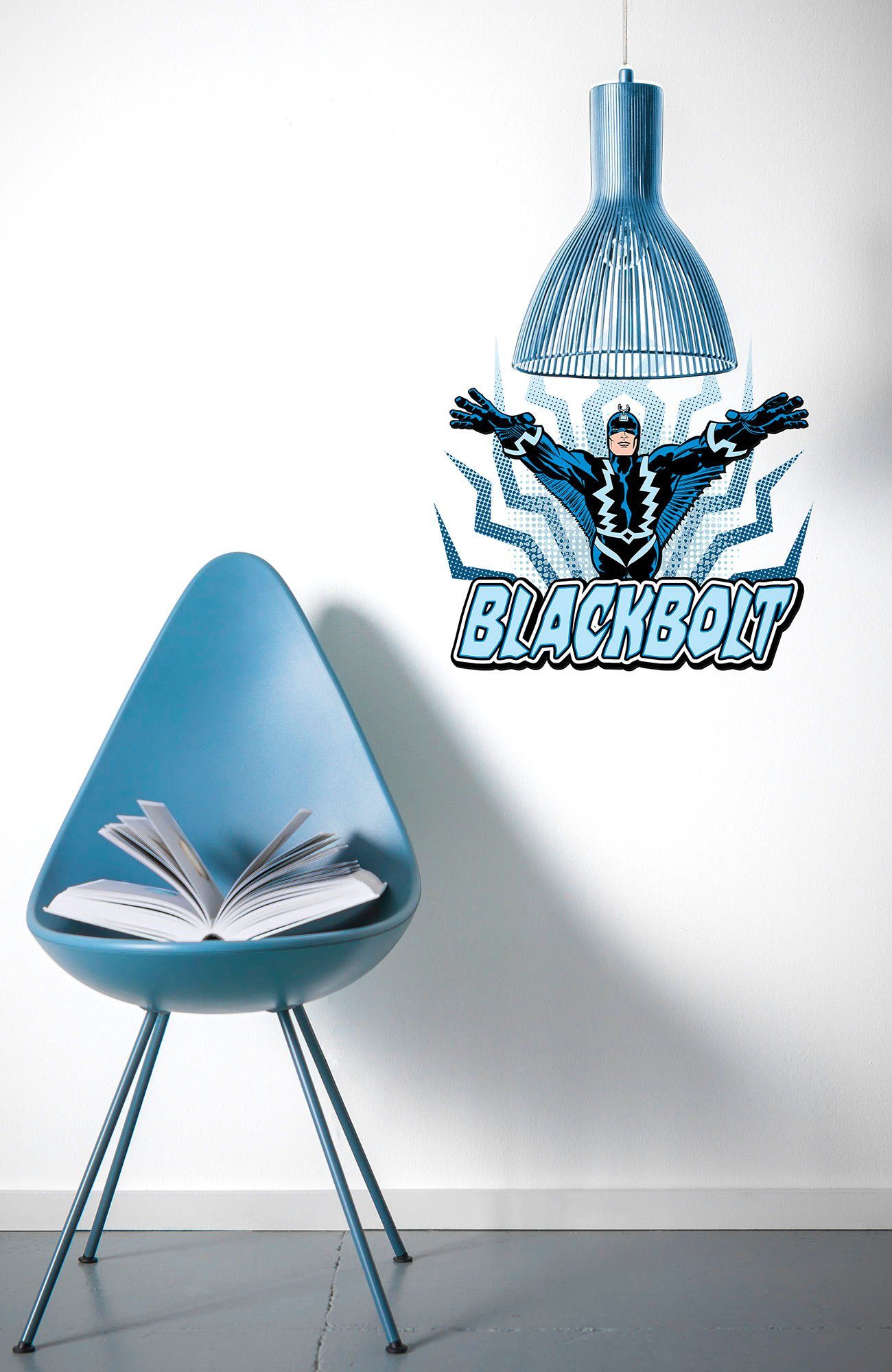 Komar Wandfolie Blackbolt Comic Classic - afm. 50 x 70 cm (1 stuk)