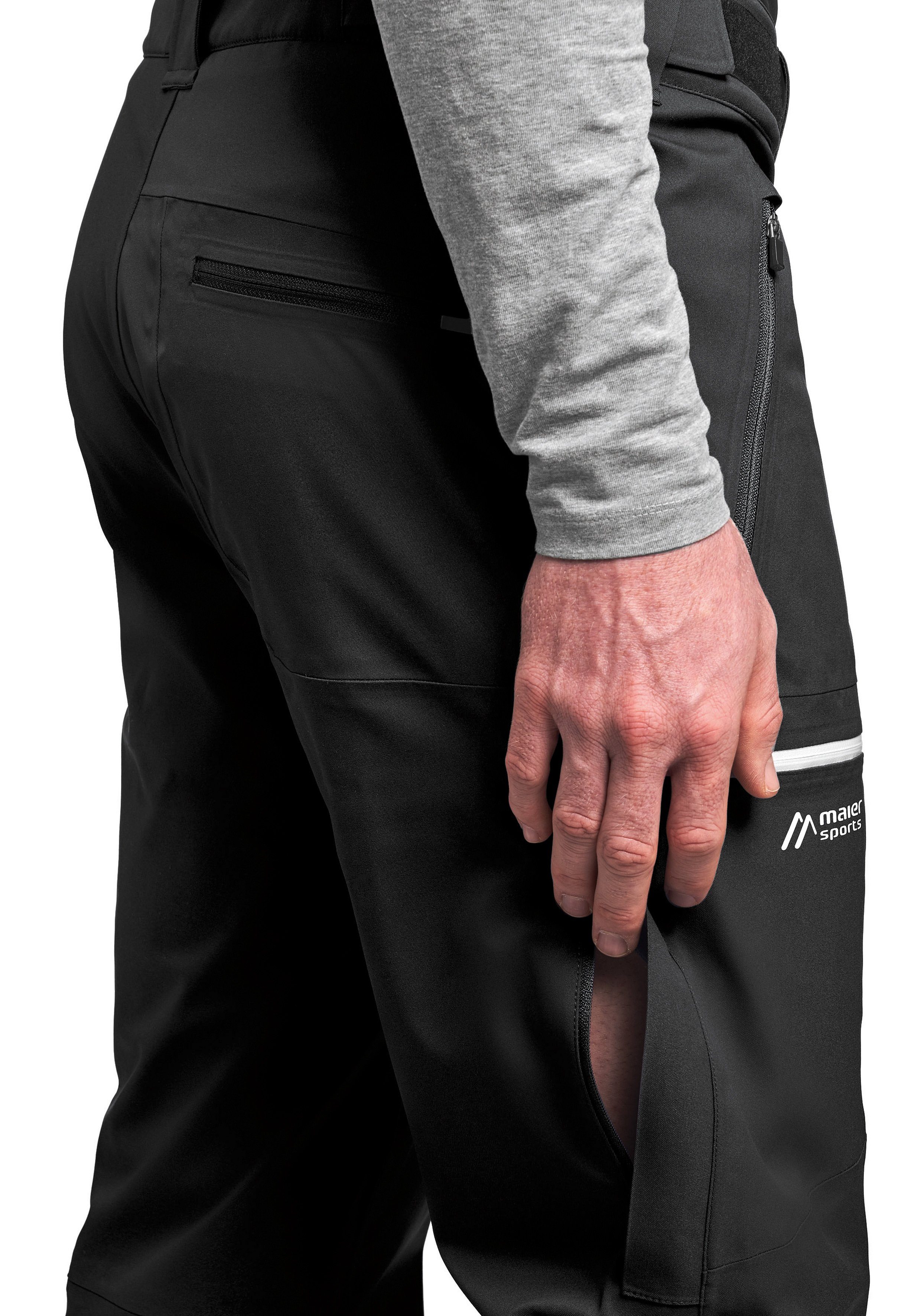 Maier Sports Functionele broek Diabas Bib M Deze waterdichte outdoor-tuinbroek is geschikt voor bergtochten tot tochten op grote hoogte