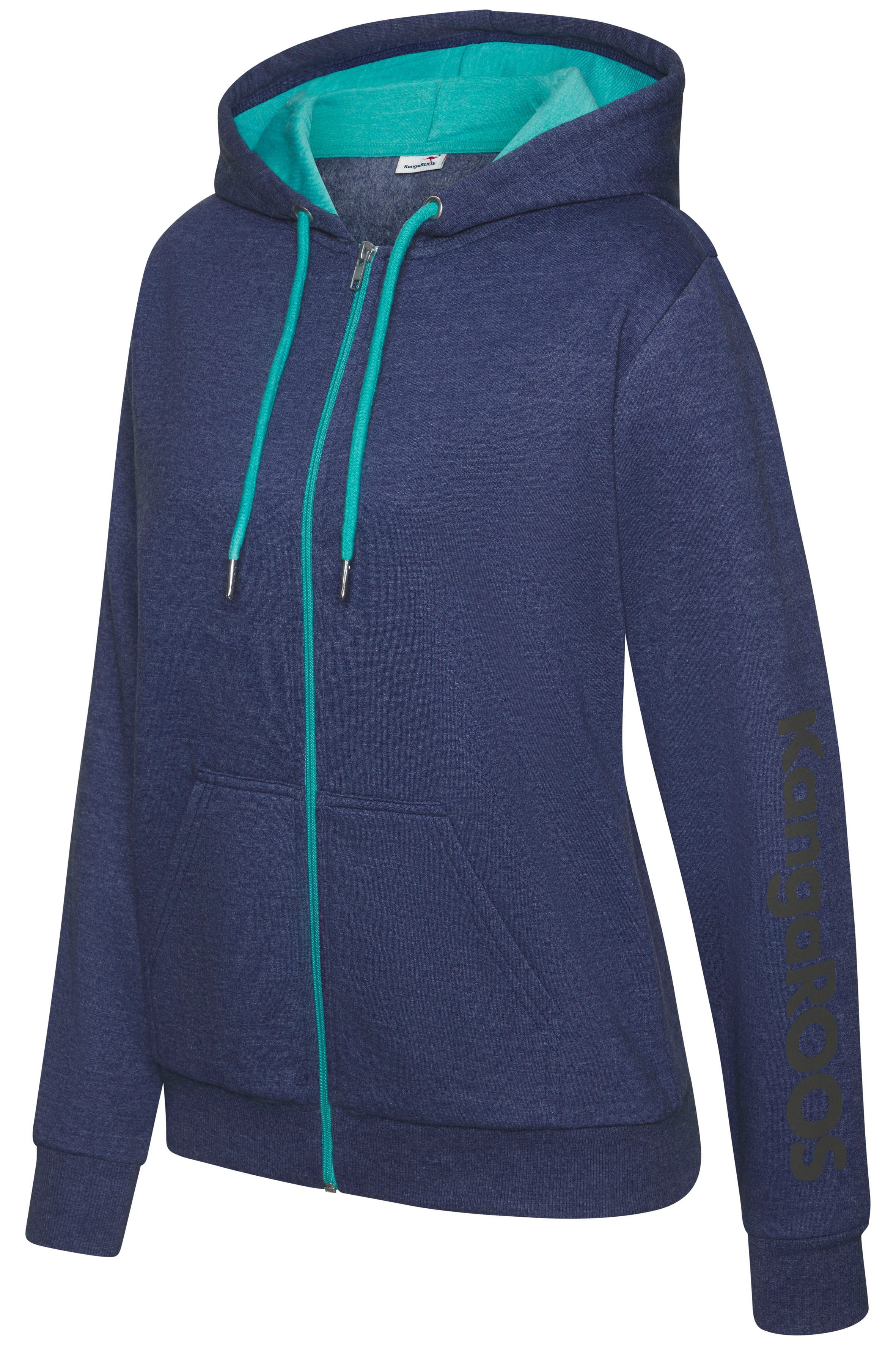 KangaROOS Sweatvest met contrasterende details, loungewear