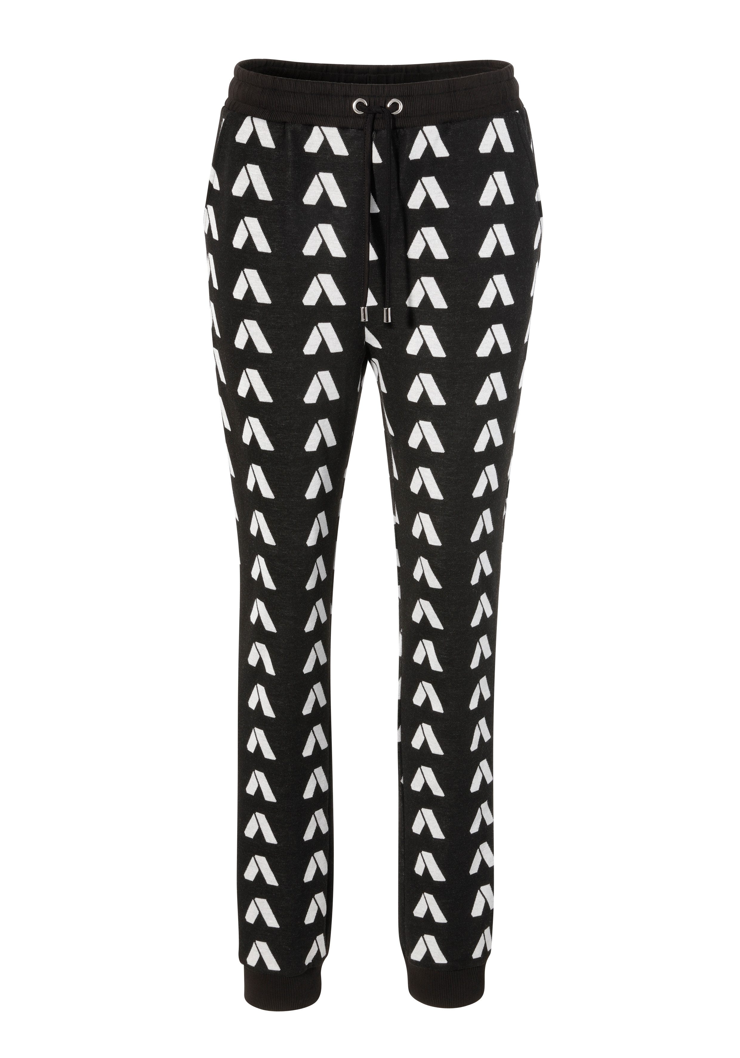 Aniston CASUAL Comfortbroek met contrasterende, abstracte a's