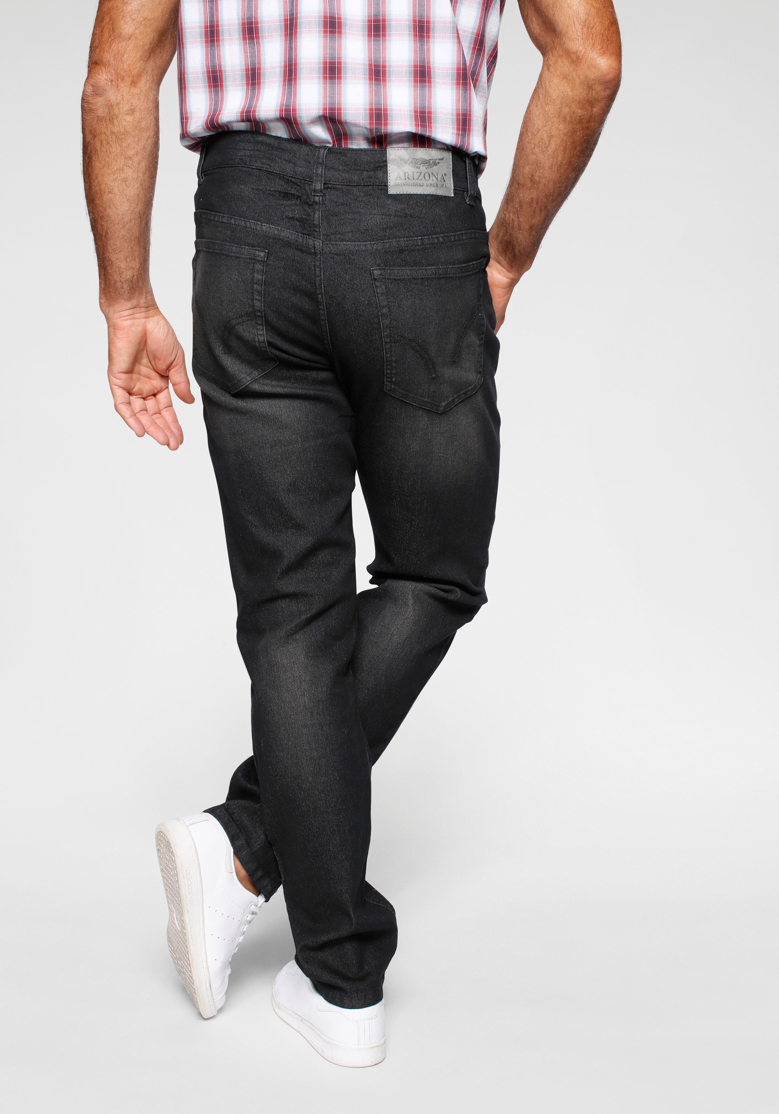 Arizona Jeans met elastische band Paul elastische tailleband, comfort-fit, rechte pijpsnit