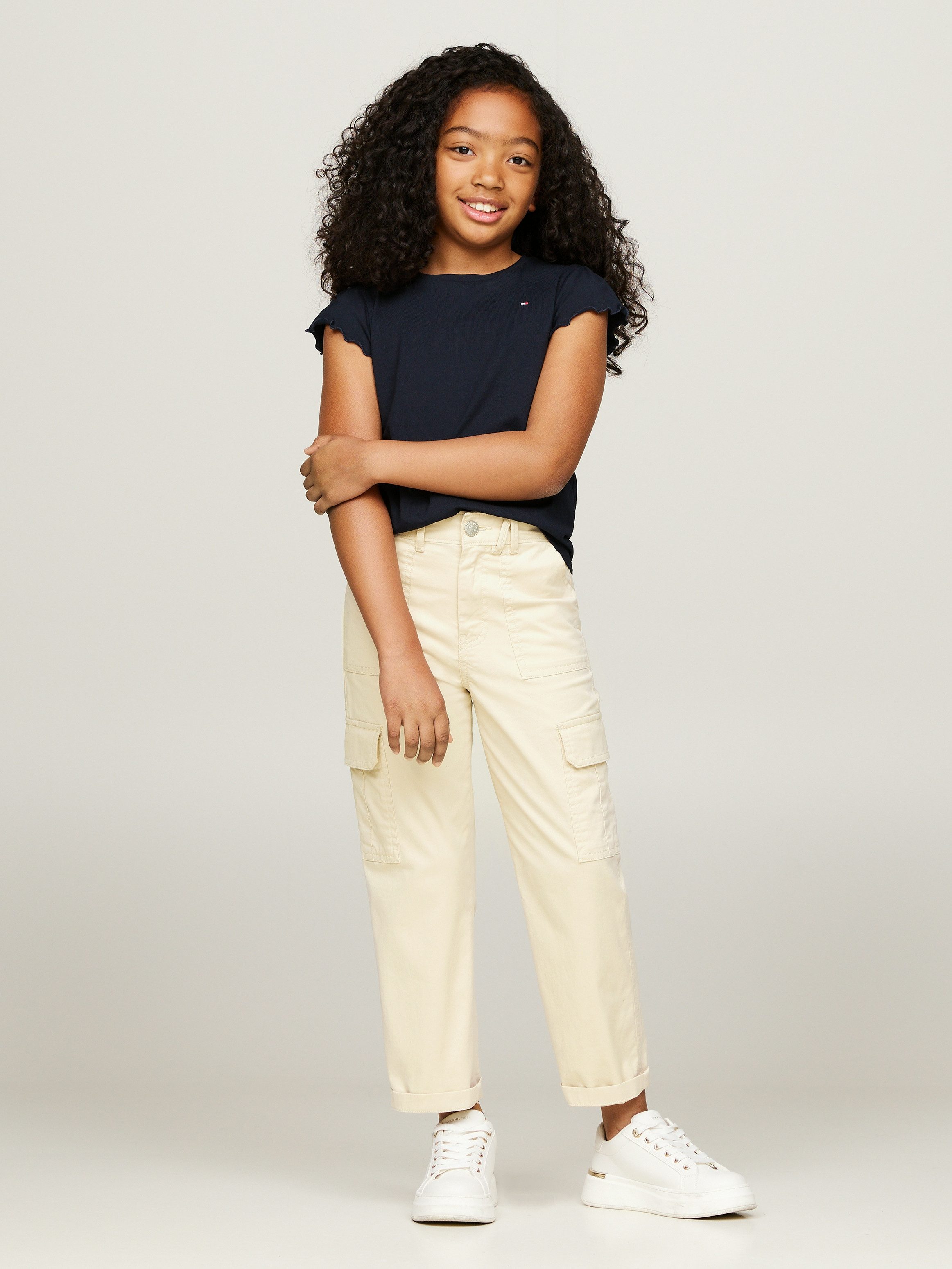 Tommy Hilfiger T-shirt ESSENTIAL RUFFLE SLEEVE TOP