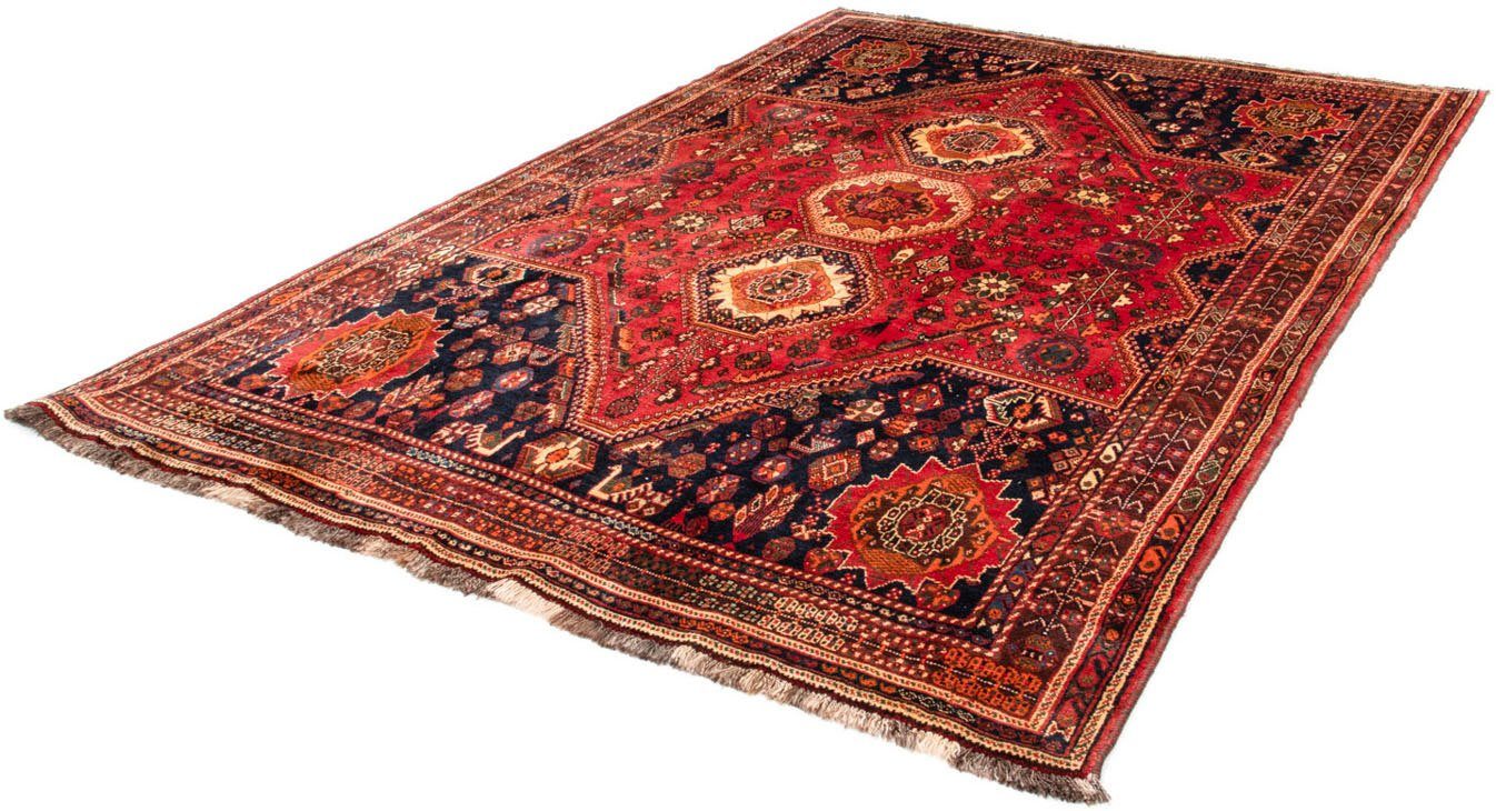 morgenland Wollen kleed Shiraz medaillon rosso 290 x 200 cm Uniek exemplaar met certificaat