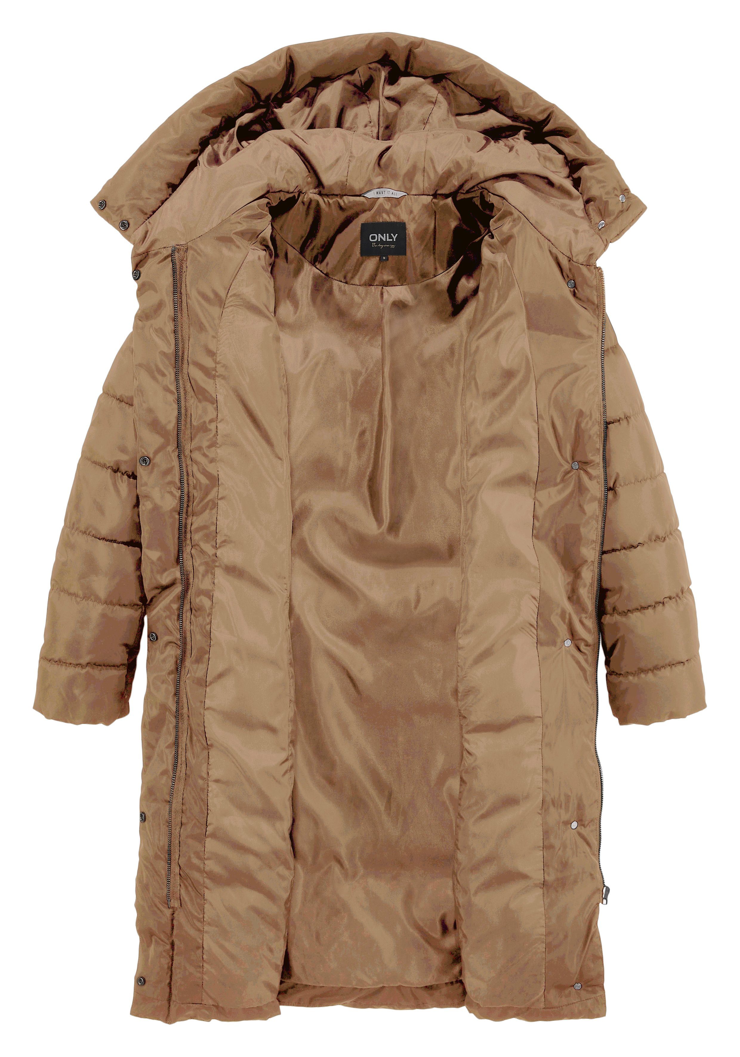 Only Gewatteerde jas ONLTINA PUFFER X LONG COAT OTW