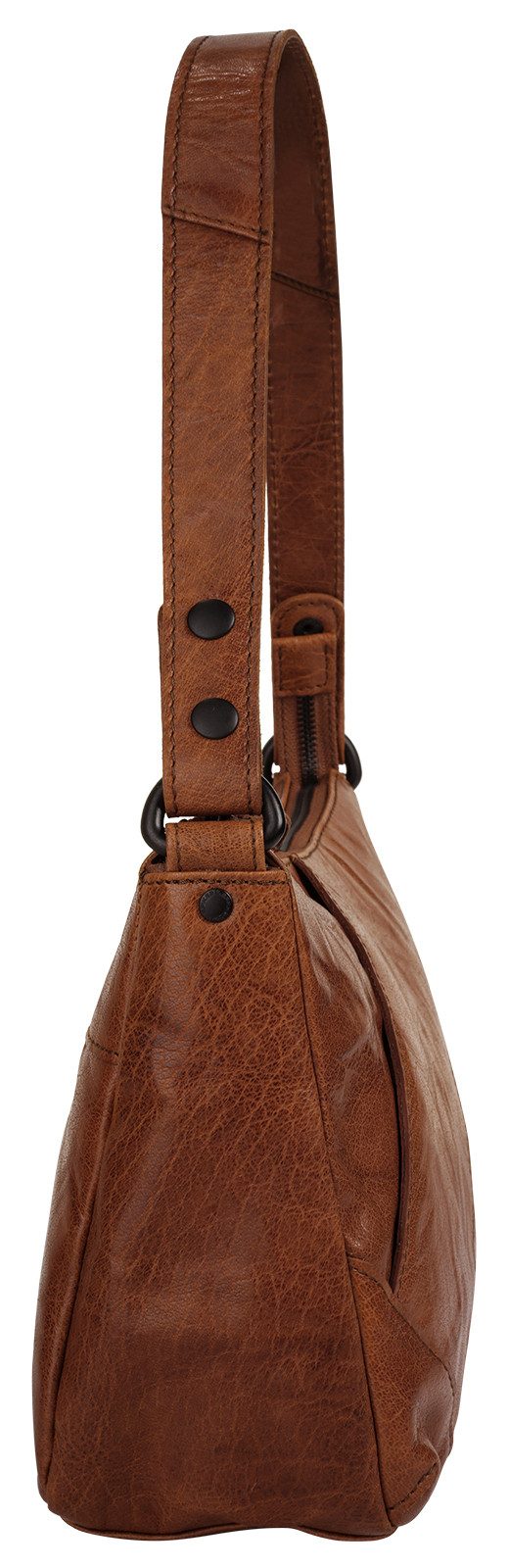 Spikes & Sparrow Schoudertas echt leder