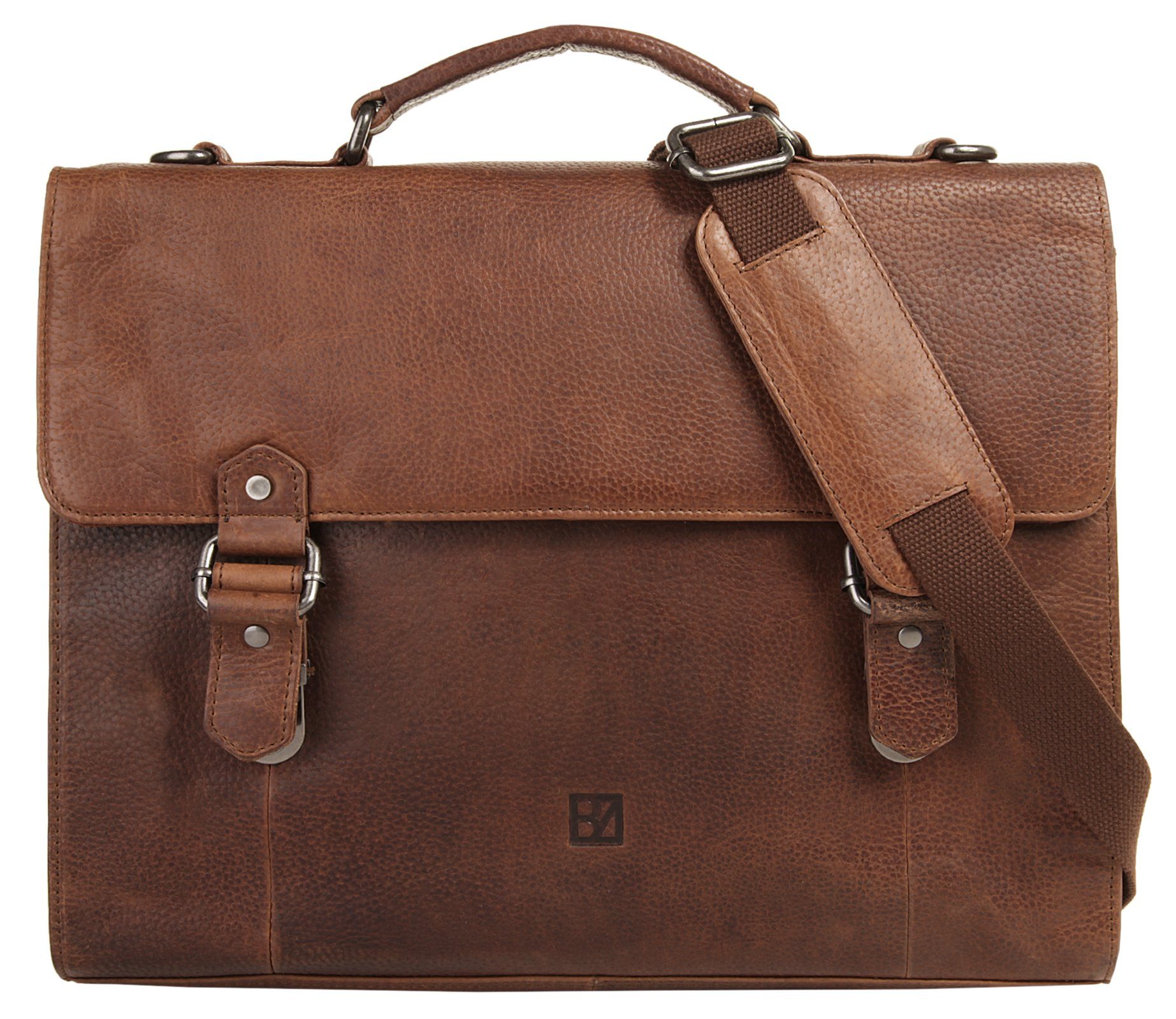BODENSCHATZ Aktetas echt leder unisex tassen bruin