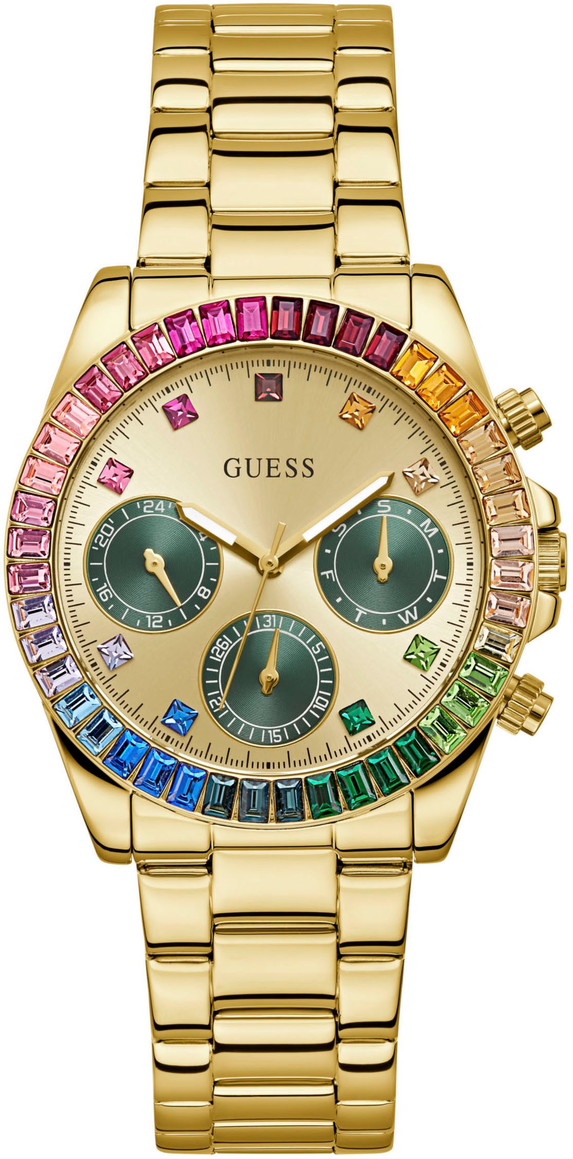 Dames Armbandhorloge Halo Rainbow Guess , Multicolor , Dames