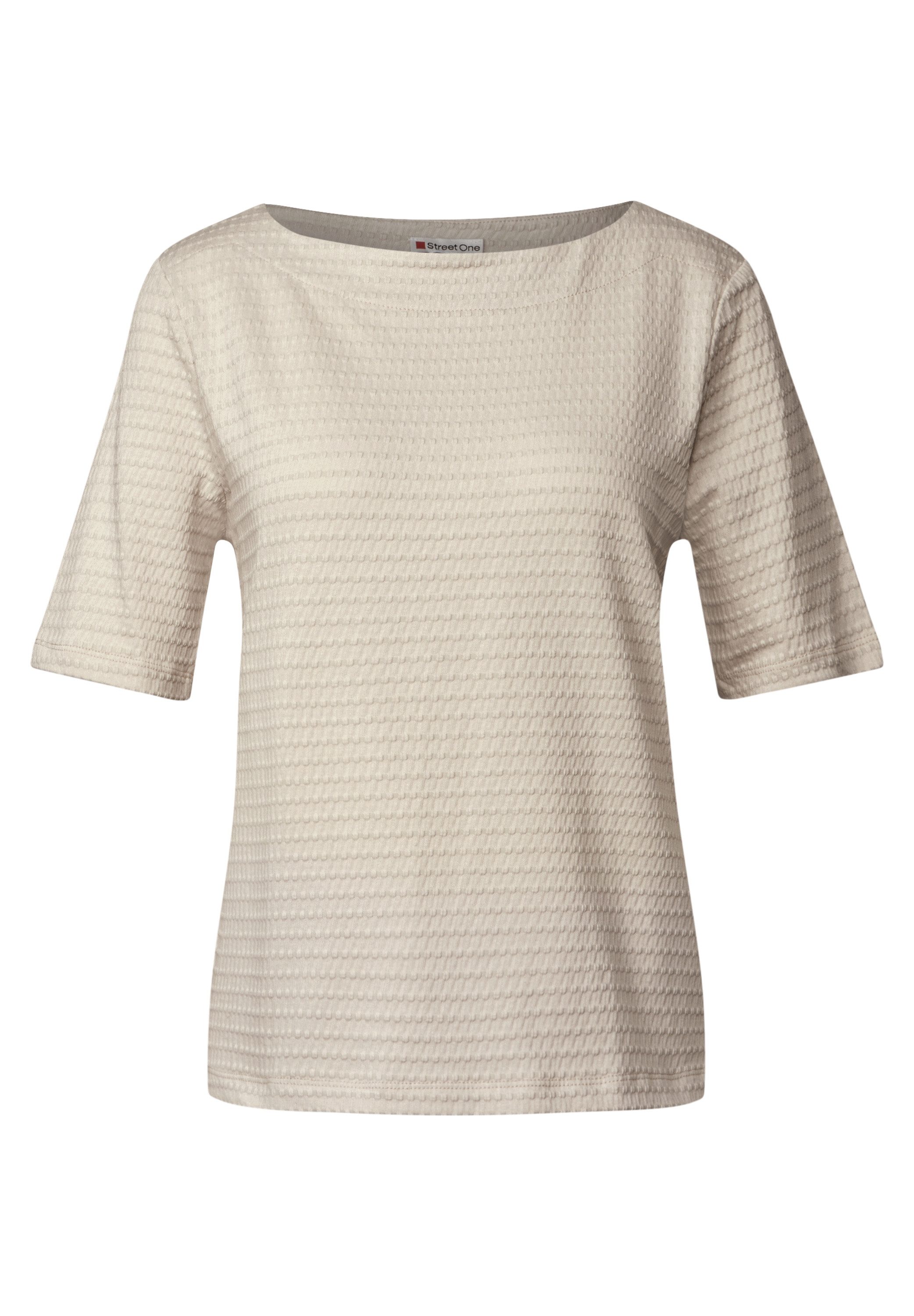 STREET ONE T-shirt met een fijne structuur