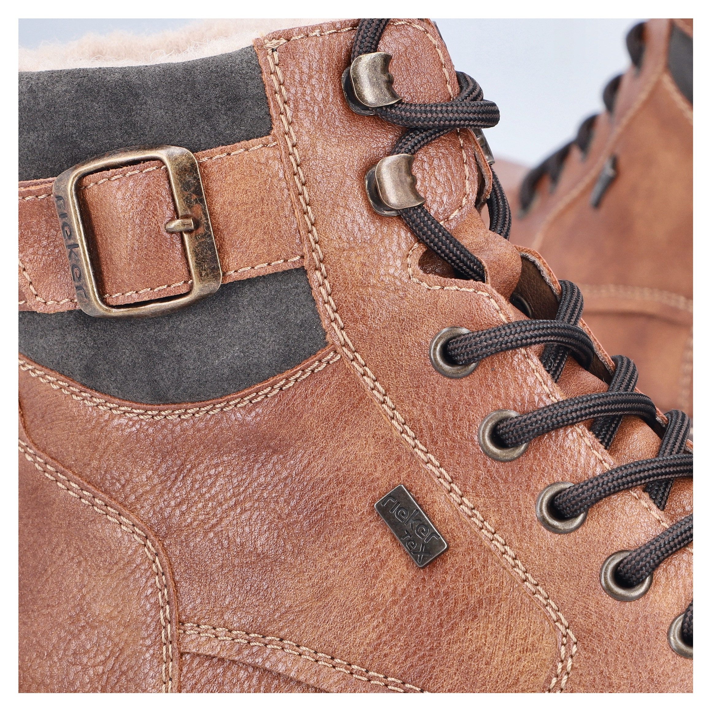 Rieker Winterlaarsjes Winterlaarzen, veterlaarzen met waterafstotend riekerTEX-membraan