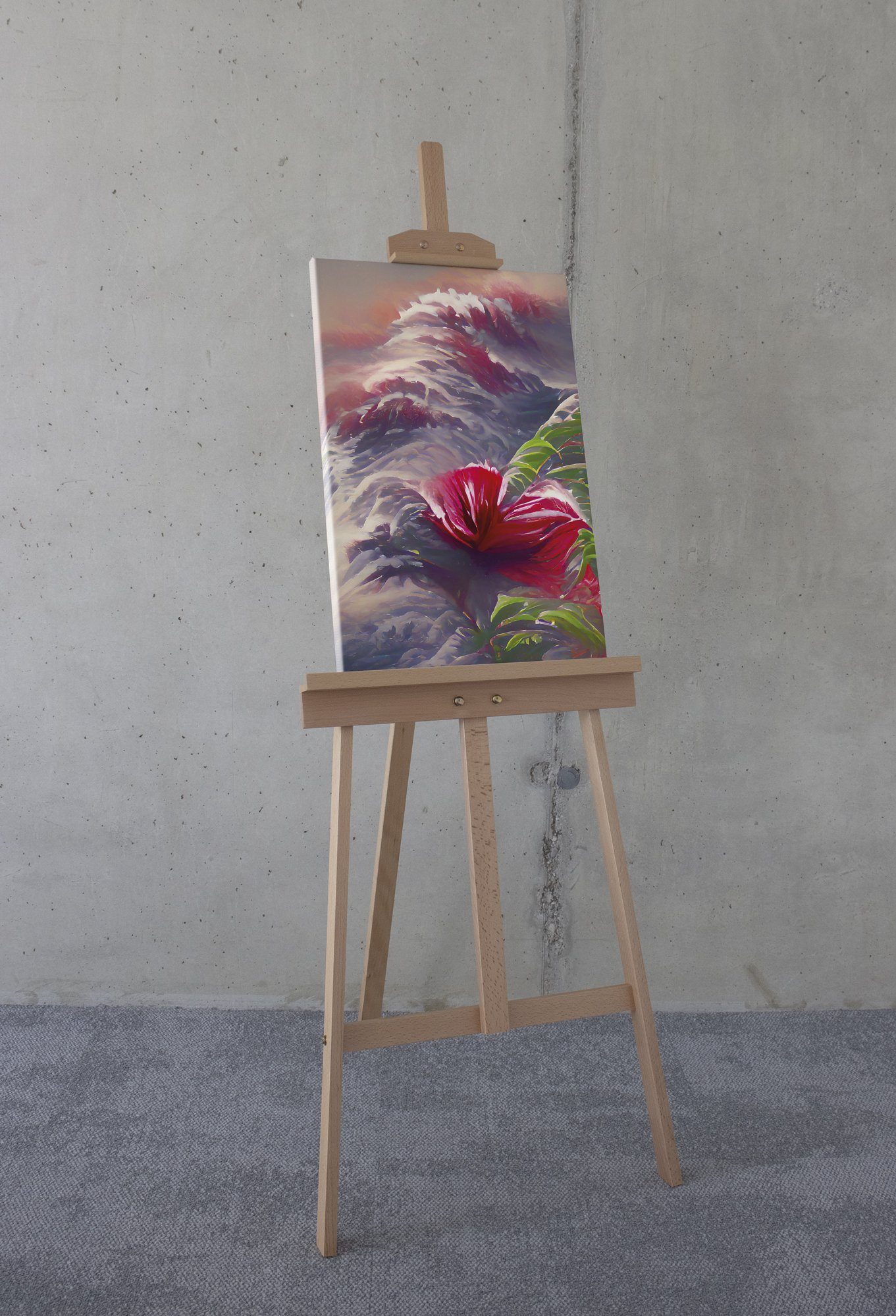 Komar Artprint op linnen Bloesem Golf - Afmeting 40 x 60 cm (1 stuk)