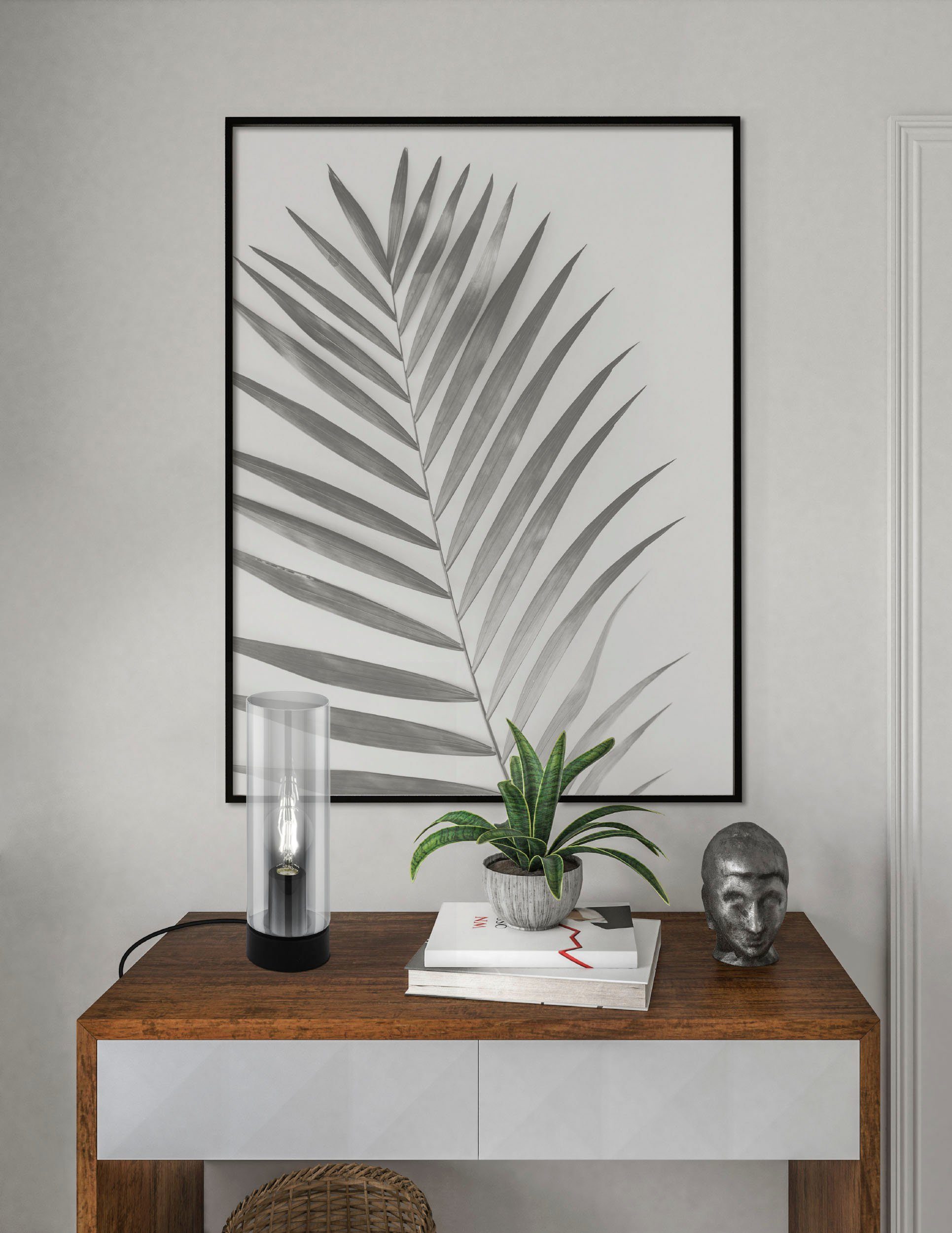 EGLO Tafellamp DAMASCO 1 Tafel lamp in zwart van staal - excl. E27 - 60W (1 stuk)
