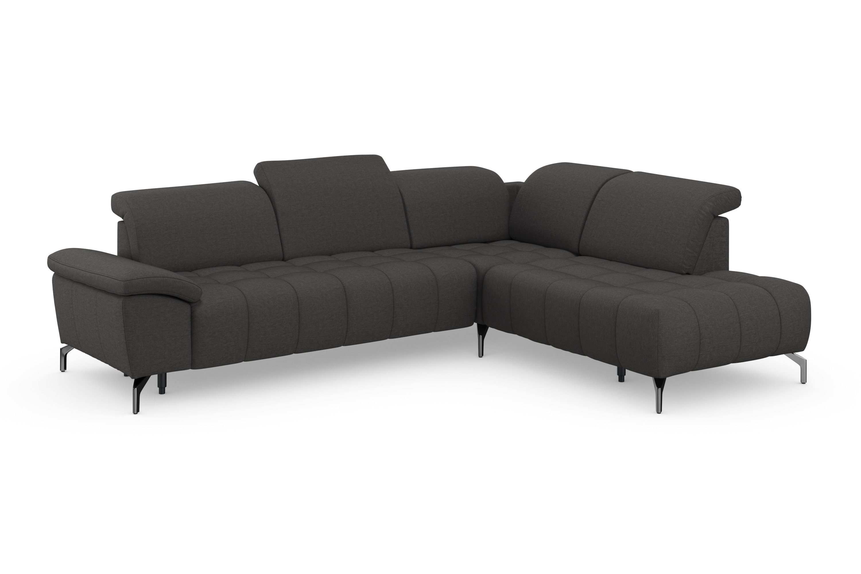 sit&more Hoekbank Cool L-vorm naar keuze met verstelbare hoofdsteun en uittrekzitting motorisch
