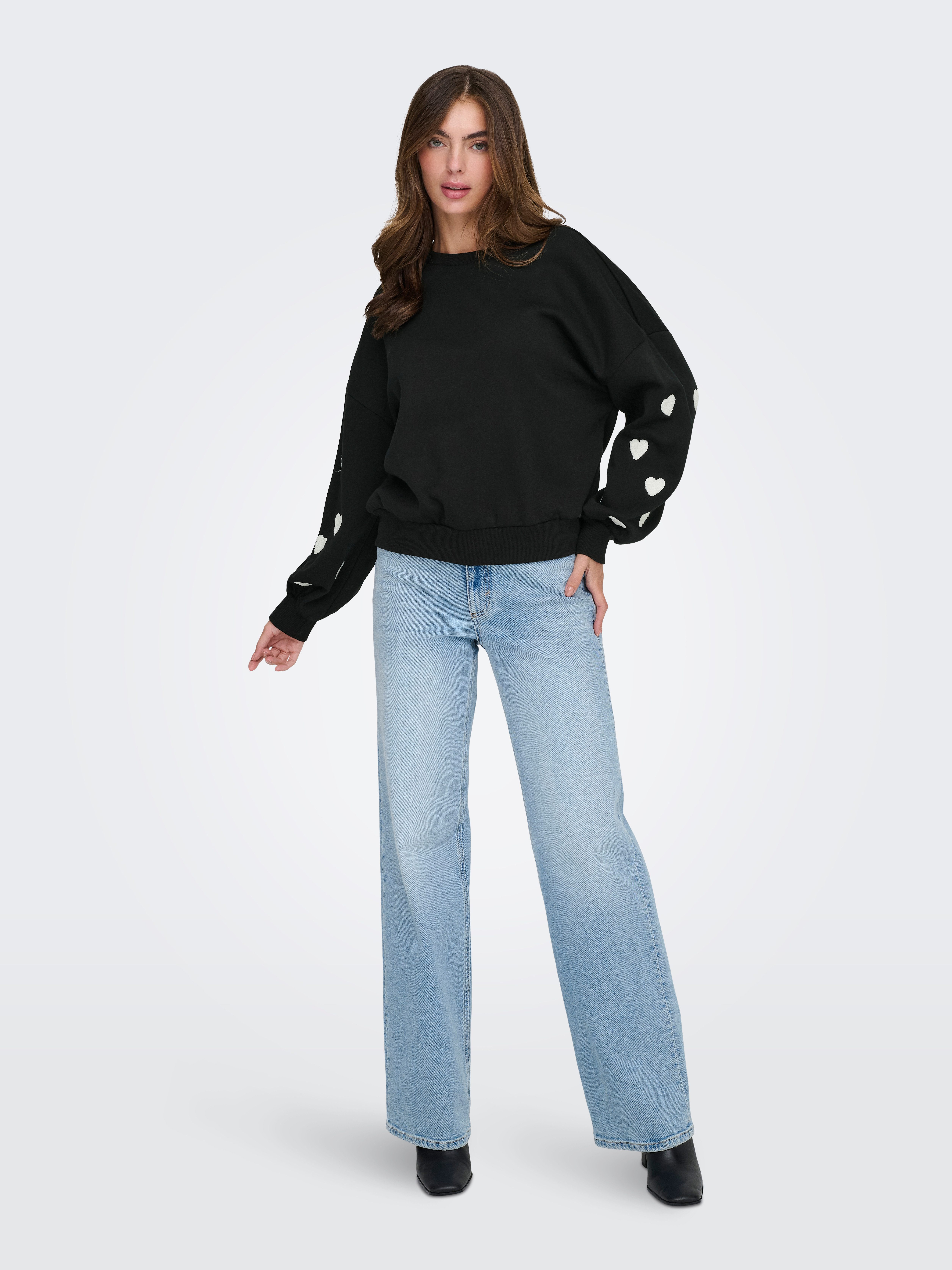 Only Sweatshirt ONLMACY L/S O-NECK BOX CC SWT
