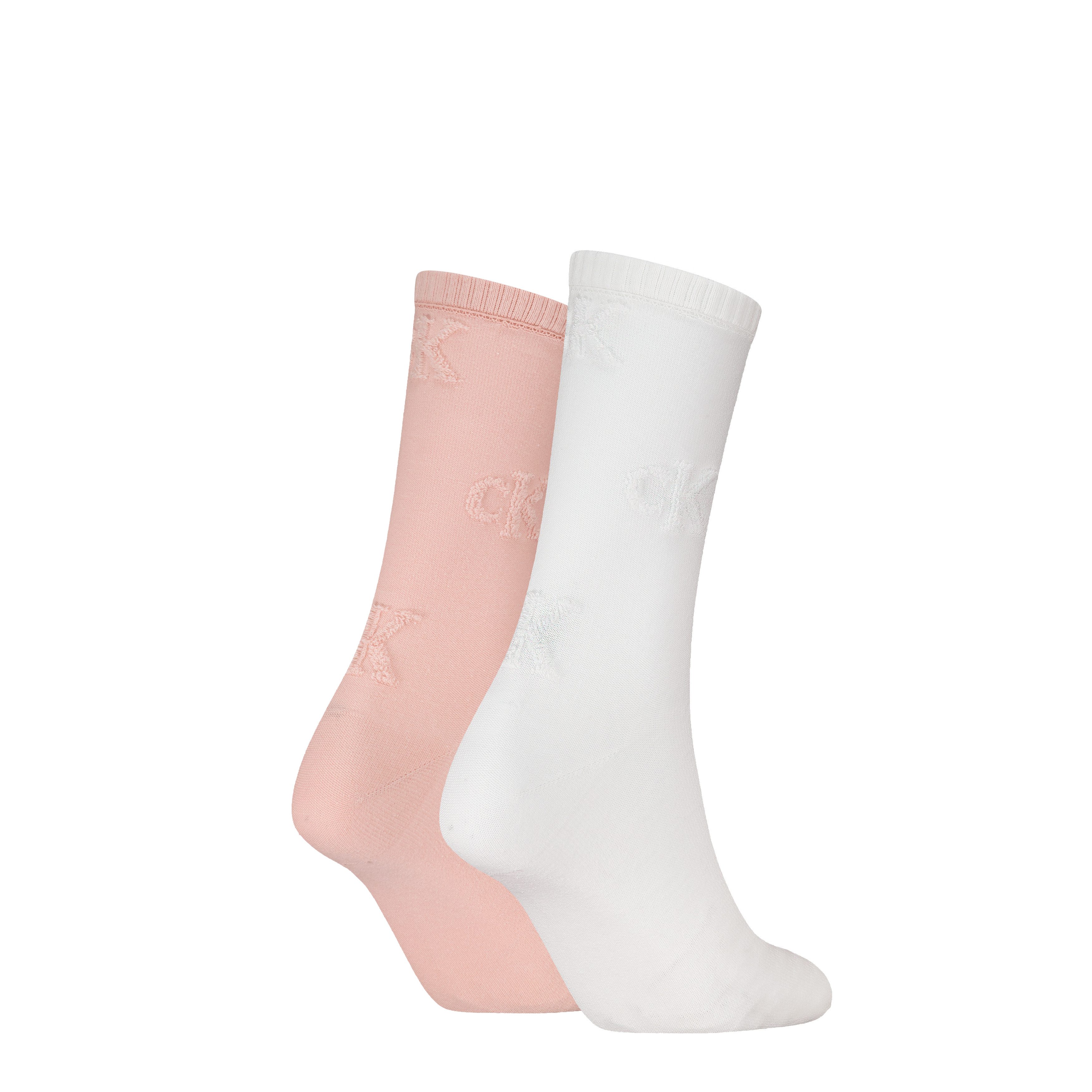 Calvin Klein Jeans Sokken CKJ WOMEN SOCK 2P AO TERRY LOGO ECOMM (2 paar)