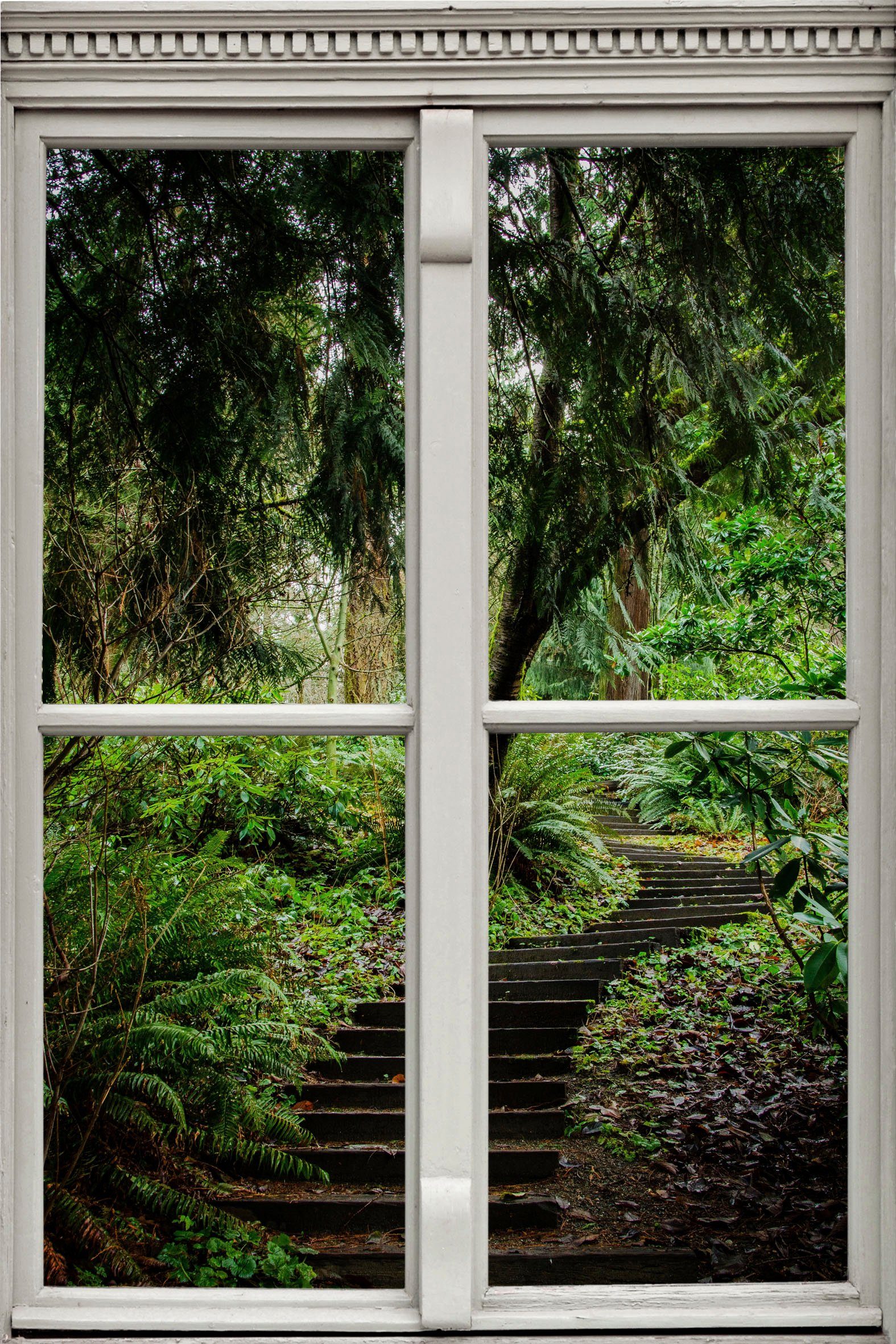 queence Wandfolie Treppe im Wald