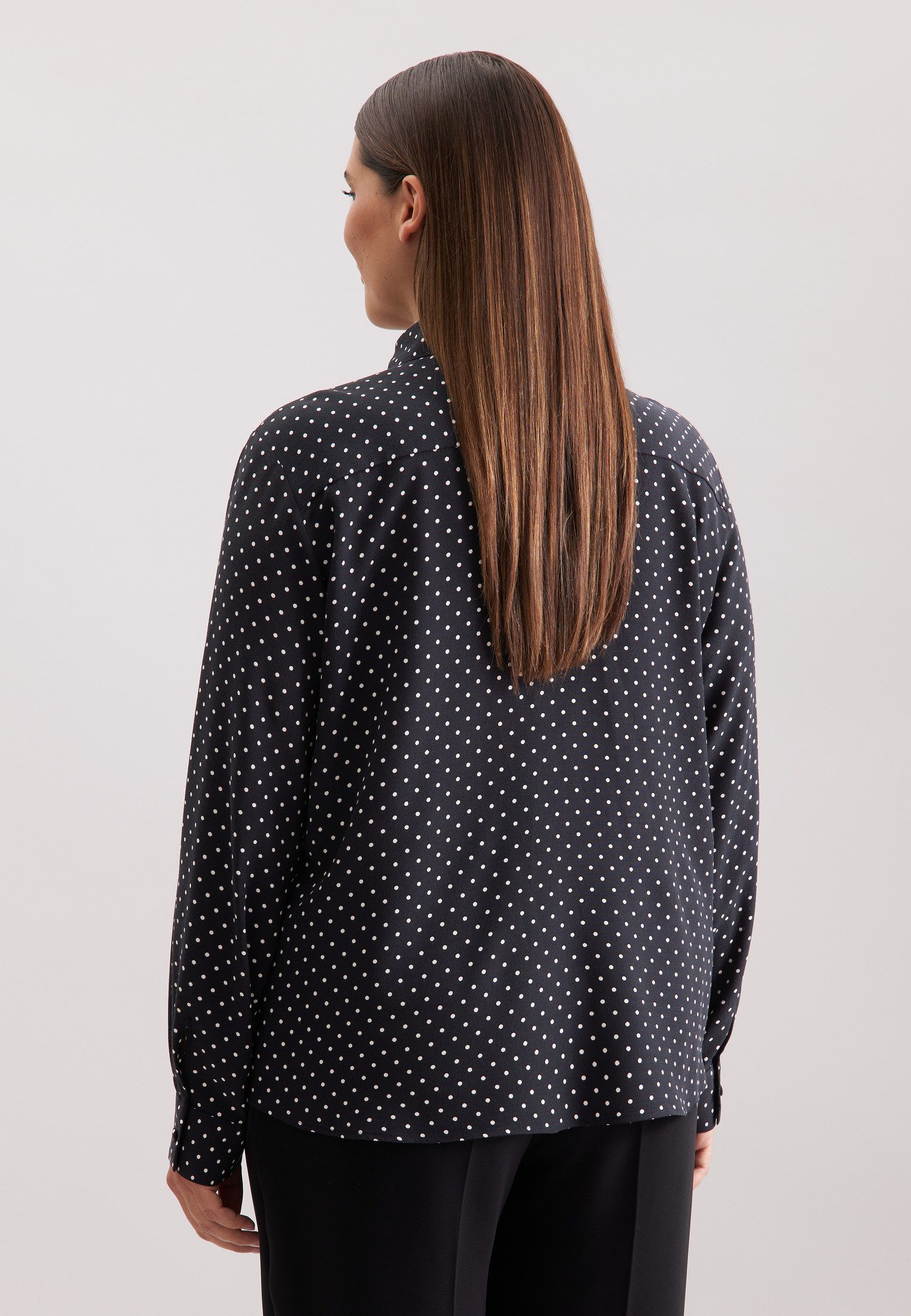 seidensticker Klassieke blouse Zwarte roos