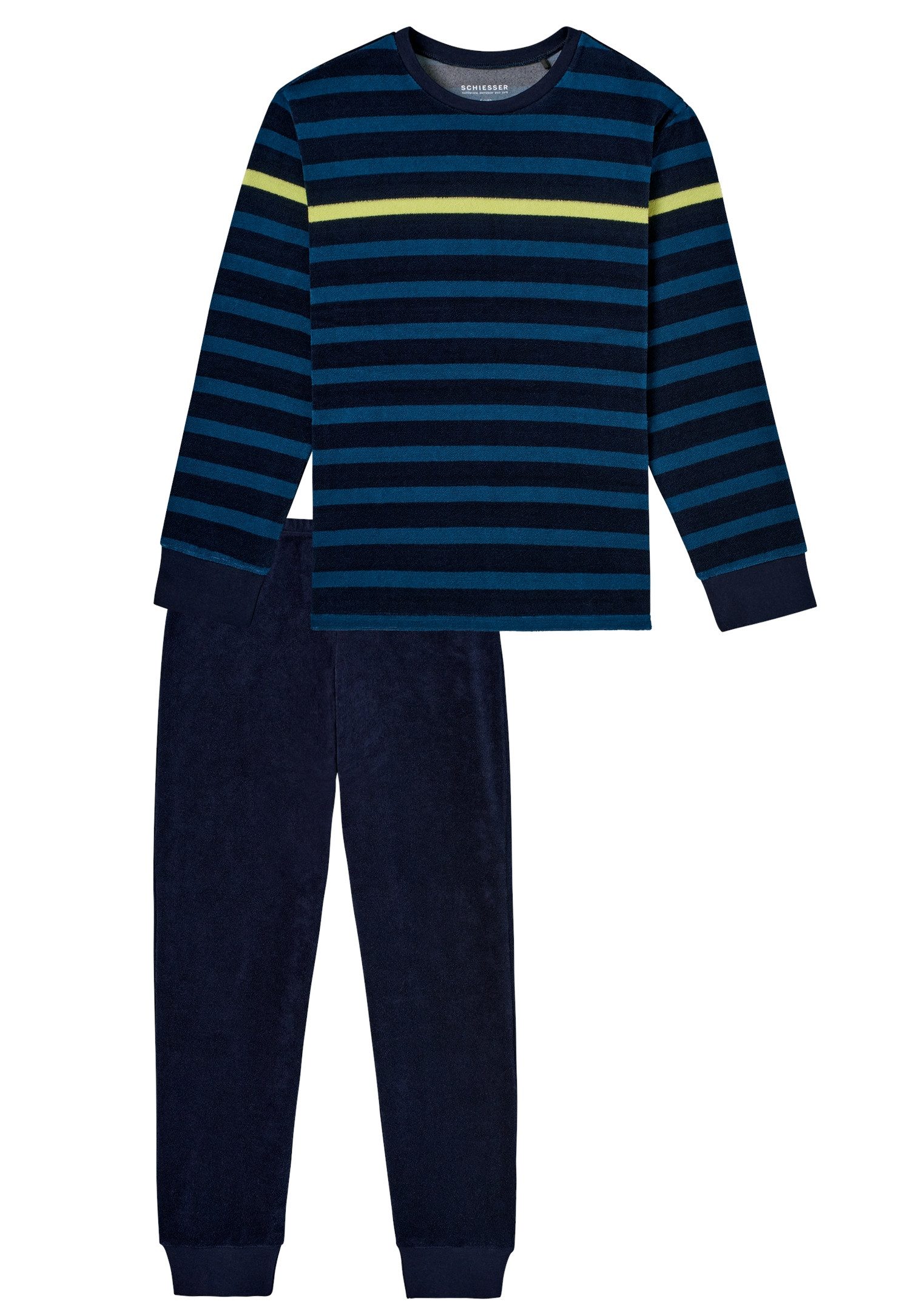Schiesser Pyjama met color-block bovenstuk (2-delig)
