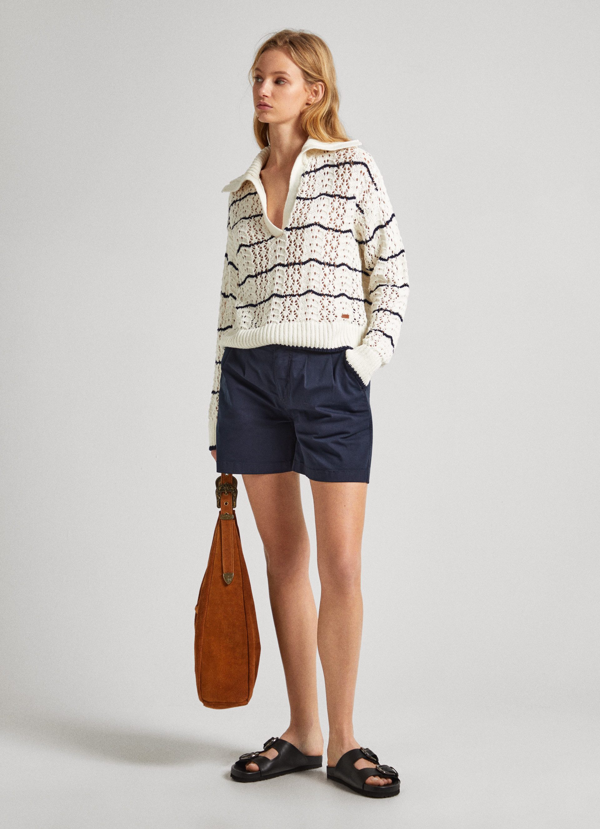 Pepe Jeans Chino-short VANIA in zachte katoenmix