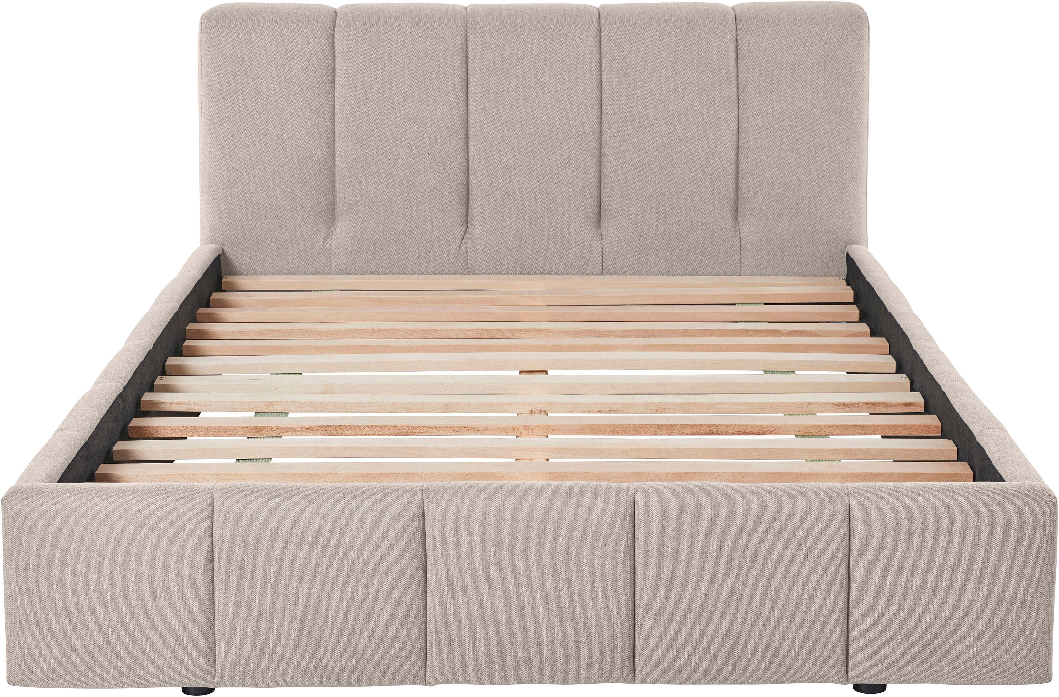LeGer Home by Lena Gercke Gestoffeerd bed Maileen in 5 breedten en 3 kleuren, incl. rolbodem