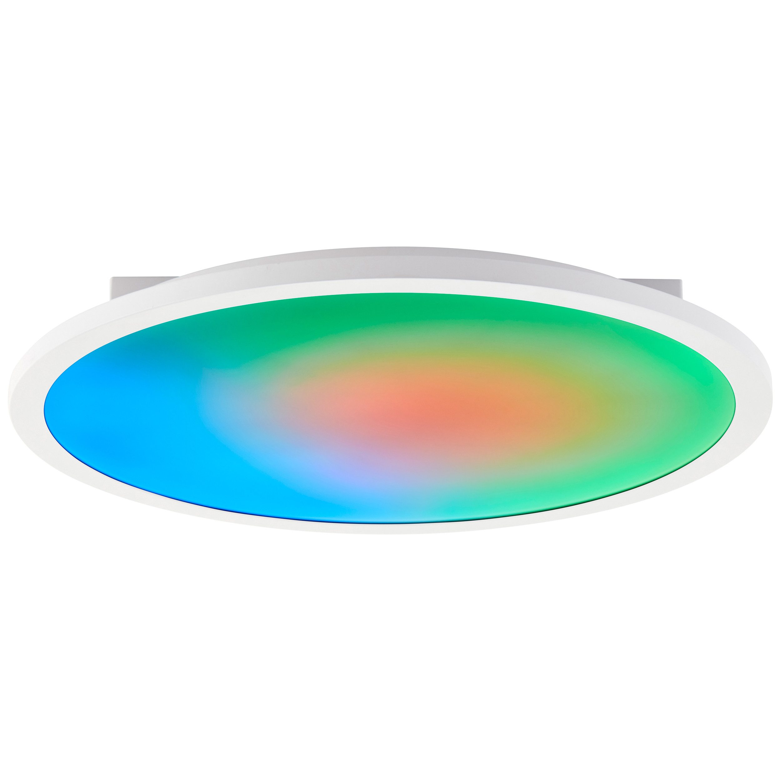 Brilliant Leuchten Led-plafondlamp Briston Ø 42 cm, 1900 lm, 3000-6500 K, IC-RGB, dimbaar, aluminium, wit