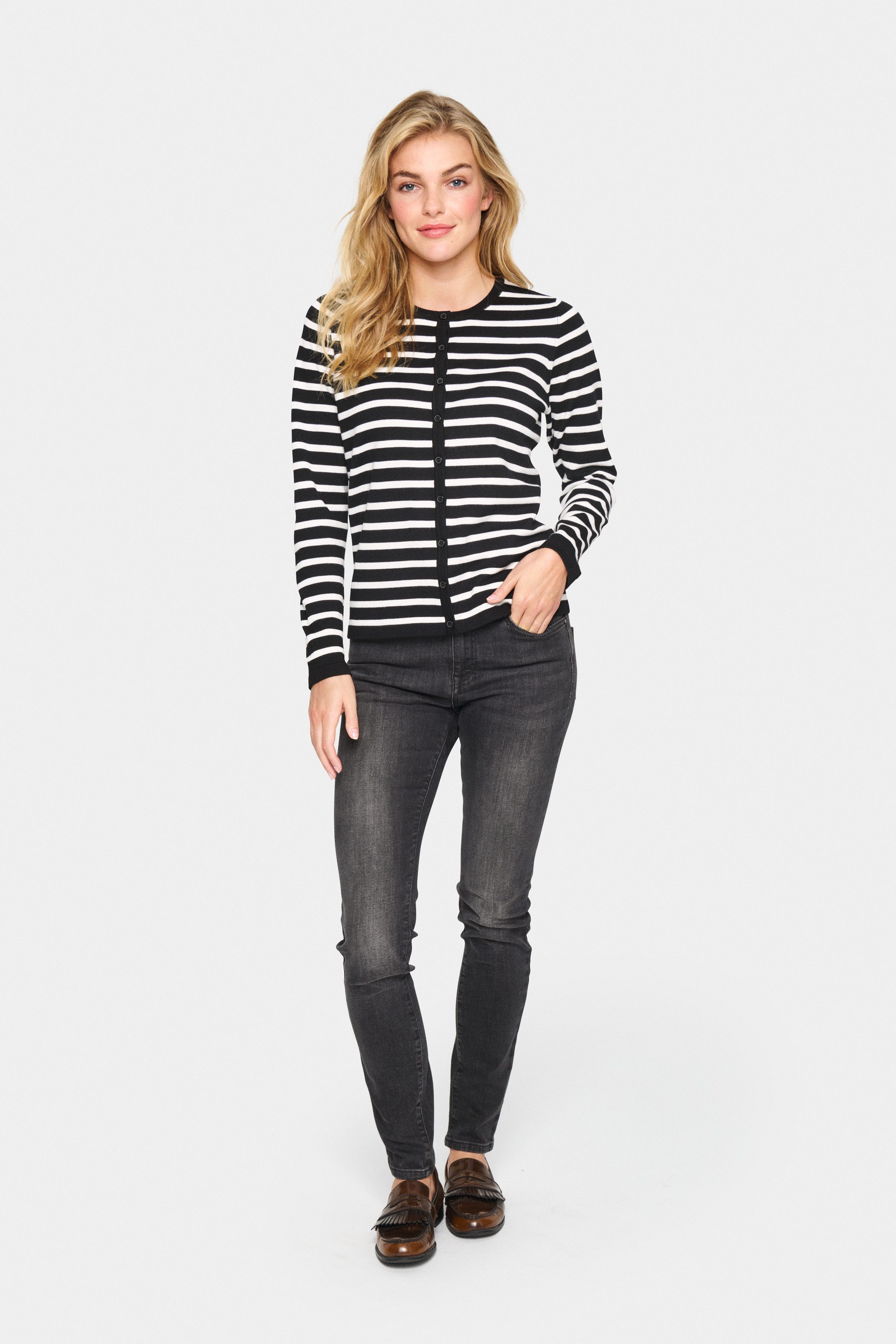Saint Tropez Vest MilaSZ Striped Cardigan