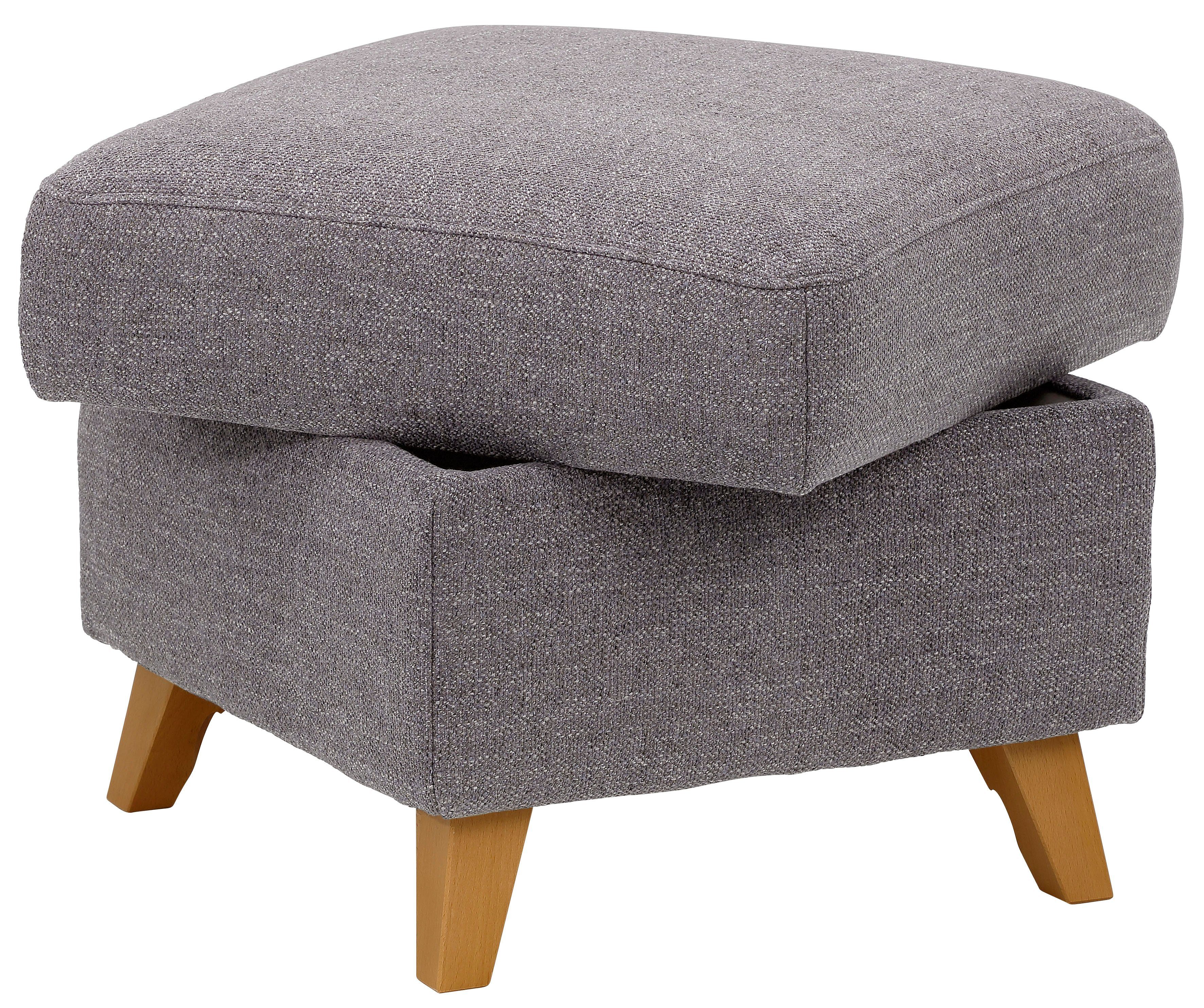 Home affaire Hocker met bergruimte Westerland in vele soorten bekleding en kleuren, ook in luxe-microvezel geïmpregneerd