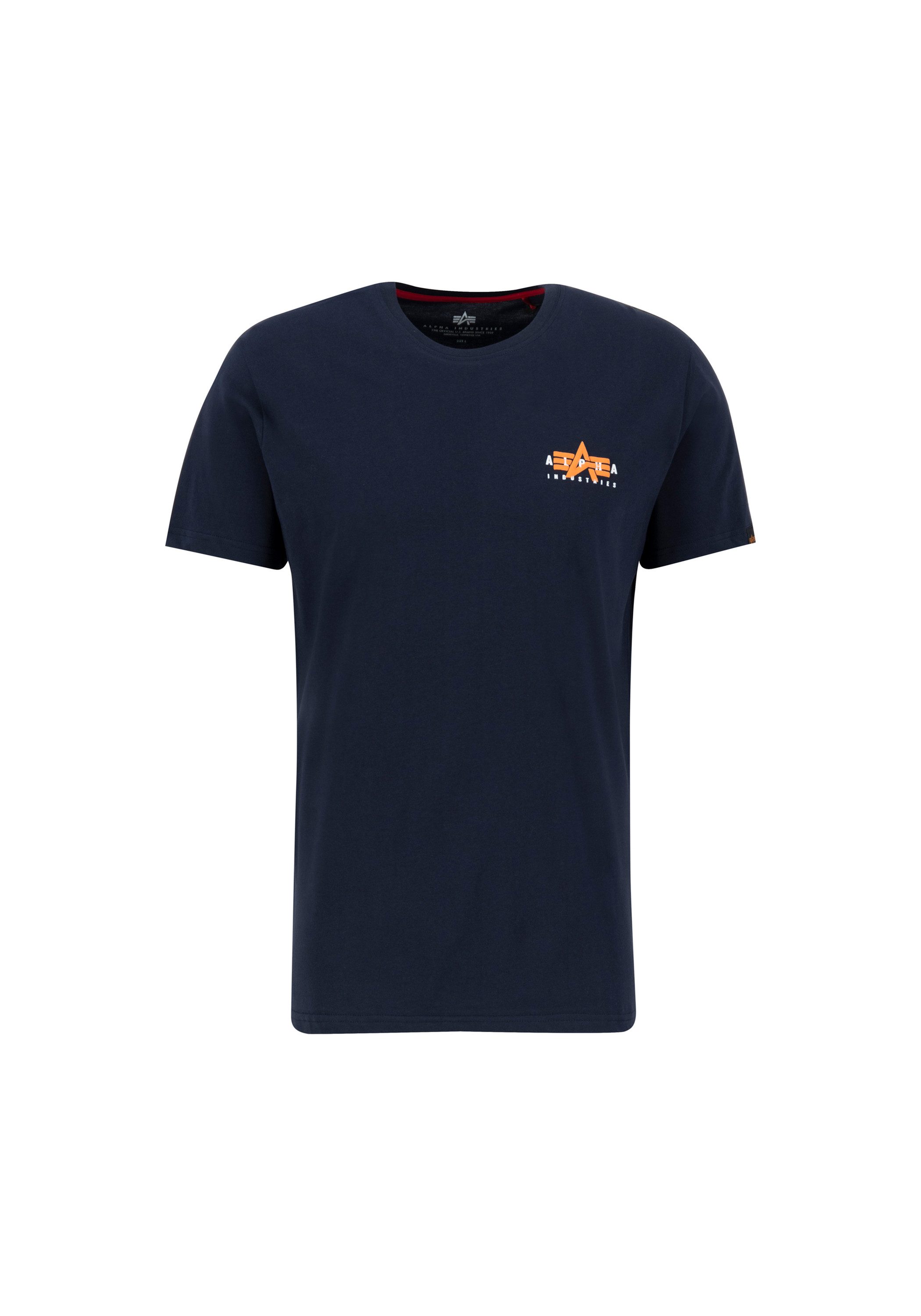 Alpha industries Dynamisch Puff Print Heren T-shirt Blue Heren