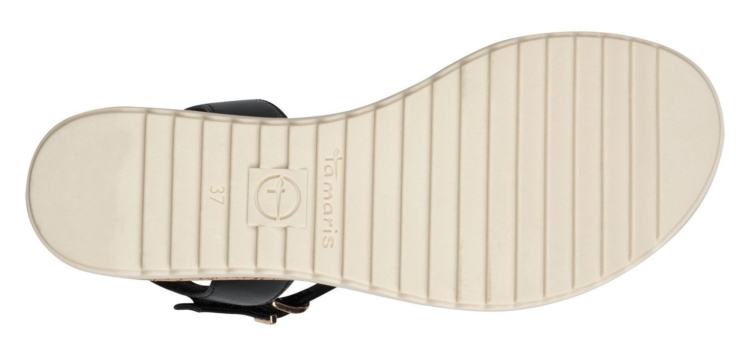 Tamaris Sandaaltjes , sleehak, zomerschoen, sandalen met gespsluiting