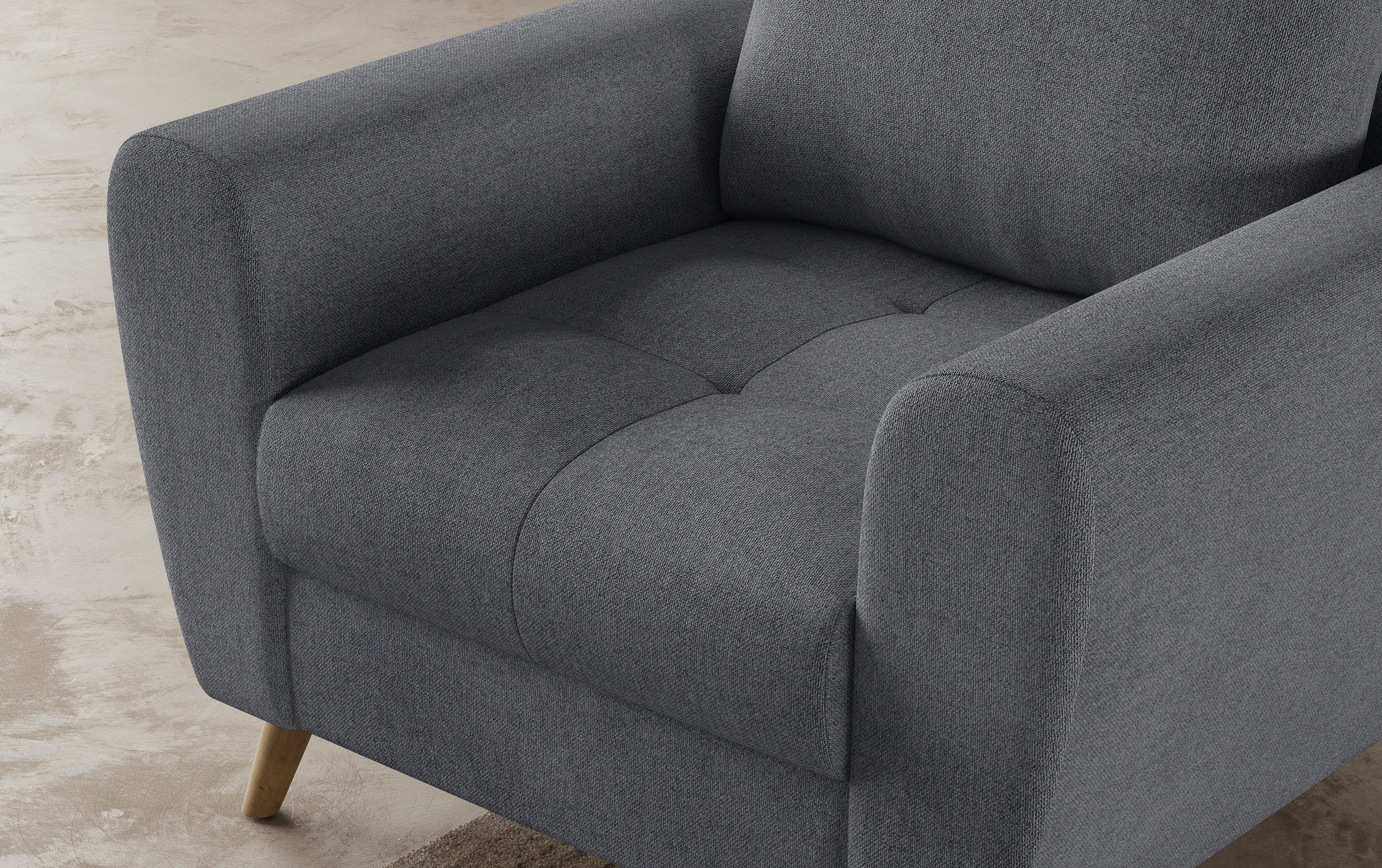 Mr. Couch Fauteuil Blackburn II Passend bij de set, met koudschuimvering tot 140 kg belastbaar