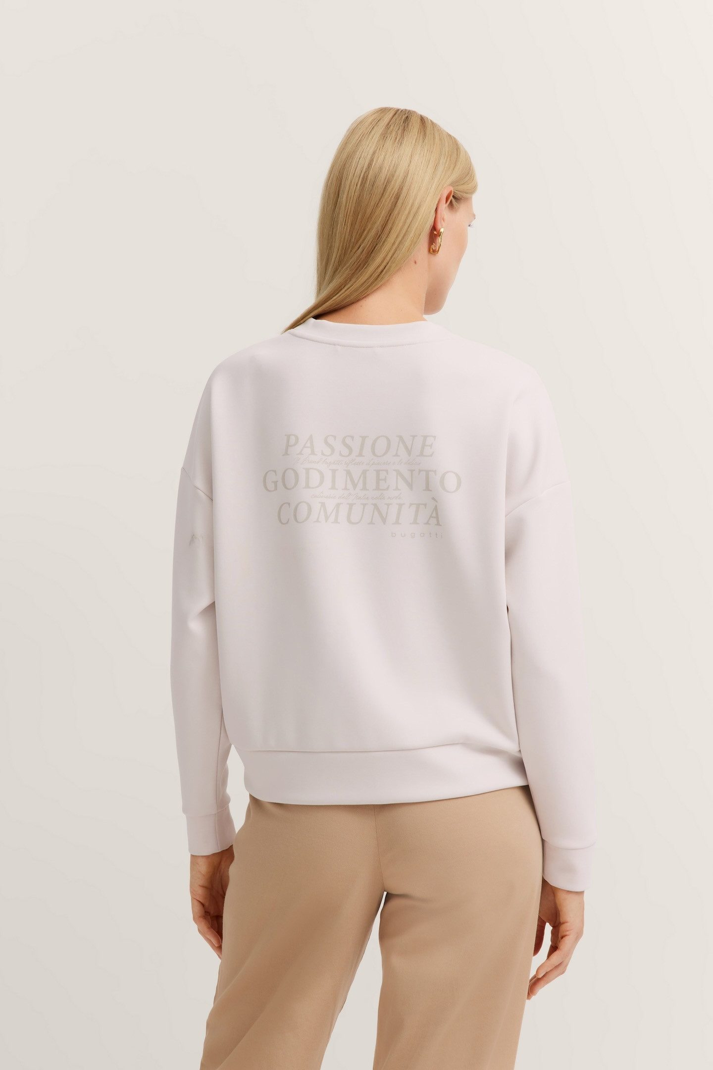 Bugatti Sweatshirt met belettering