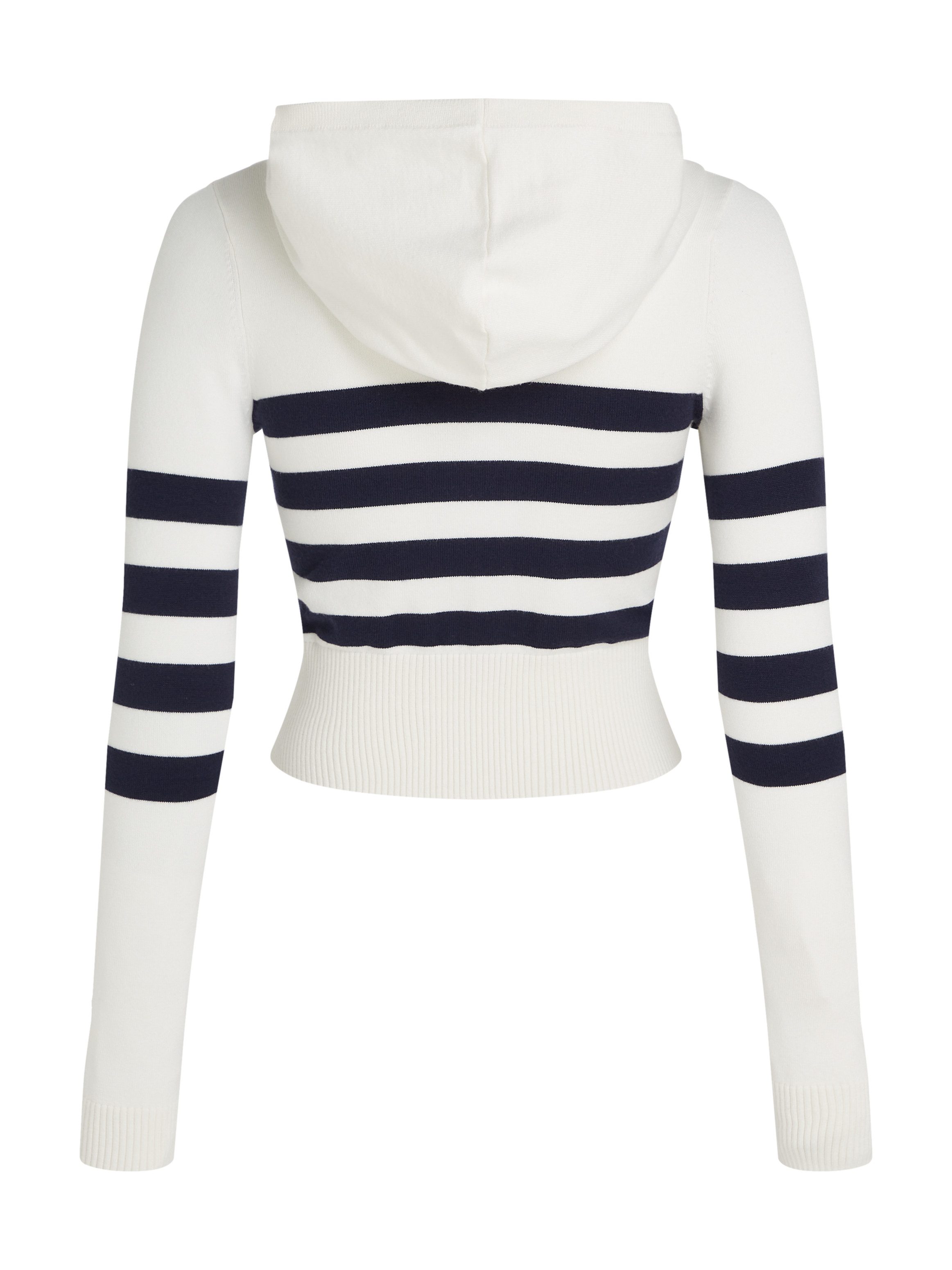 TOMMY JEANS Sweatvest TJW STRIPE ZIP THRU BADGE HOOD